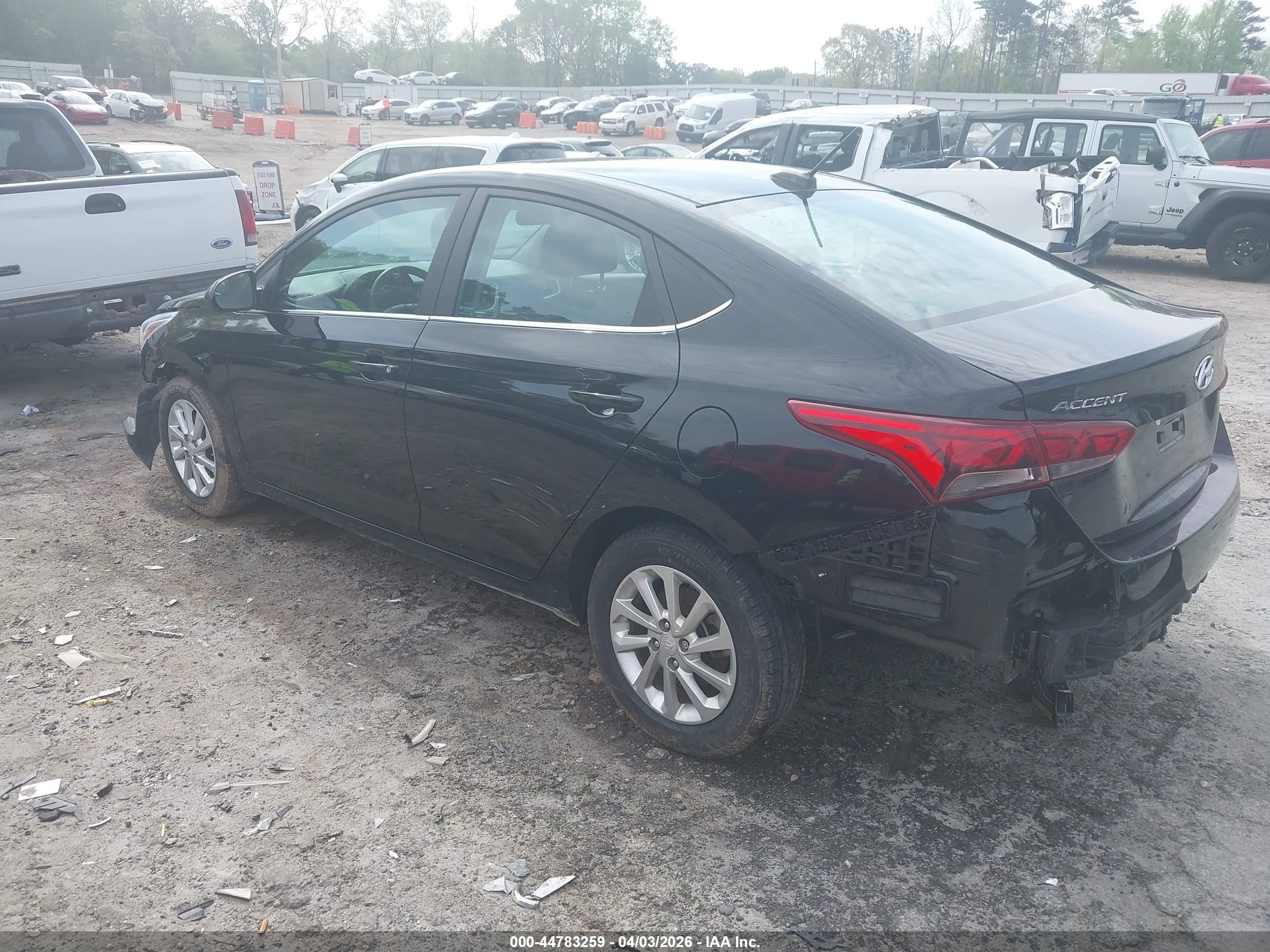 2022 Hyundai Accent Sel Black vin: 3KPC24A68NE177802