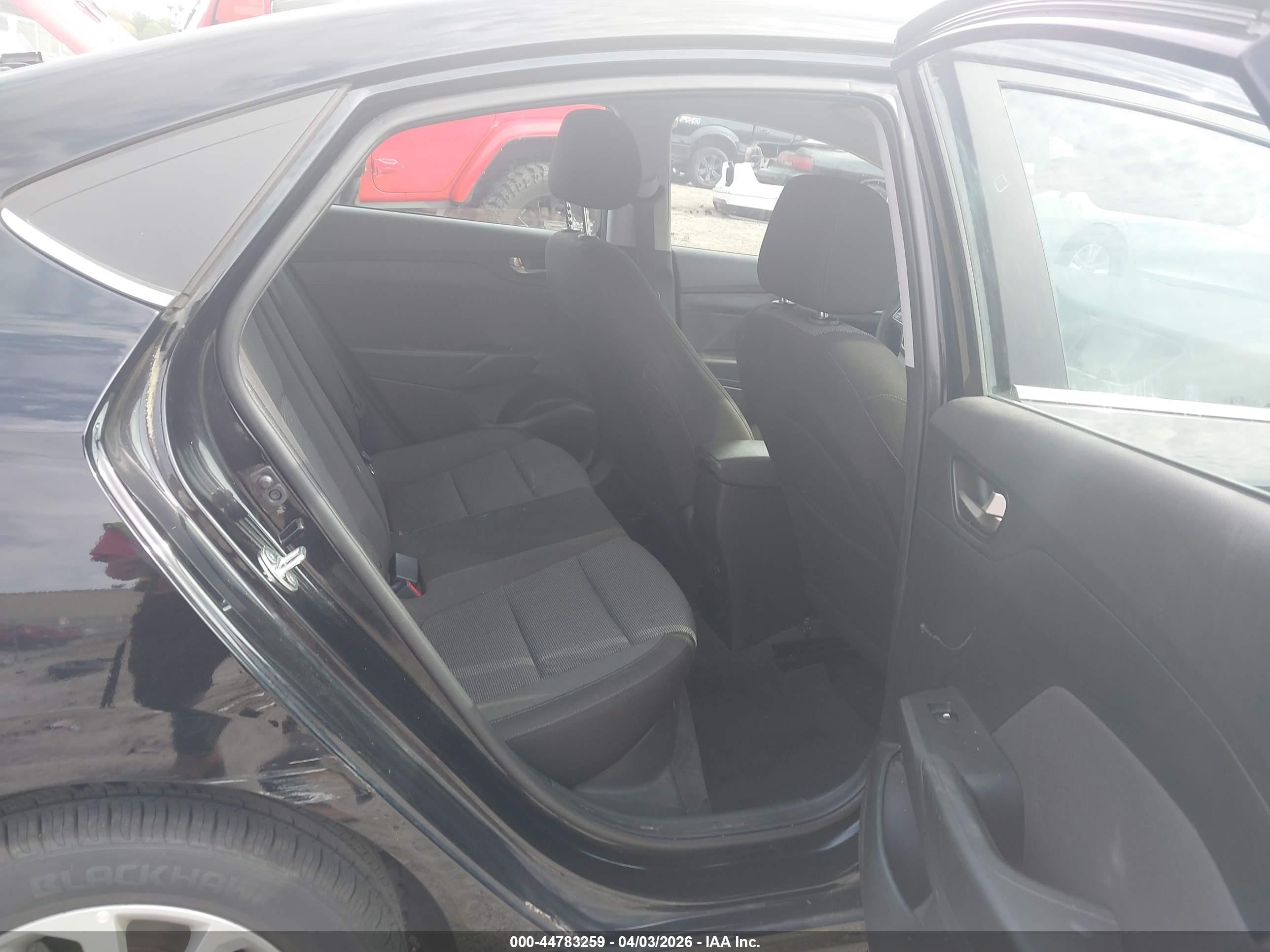 2022 Hyundai Accent Sel Black vin: 3KPC24A68NE177802