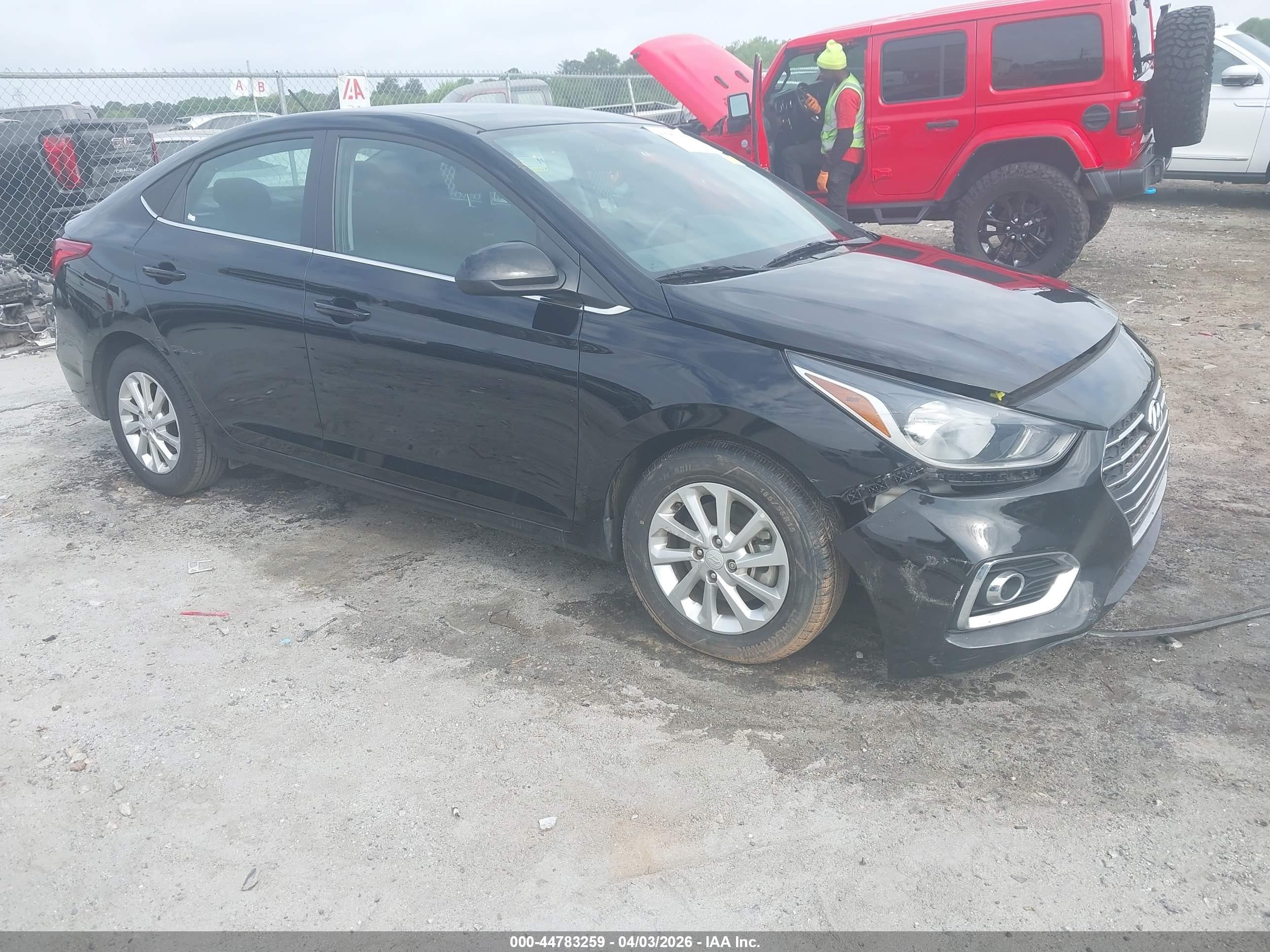 2022 Hyundai Accent Sel Black vin: 3KPC24A68NE177802