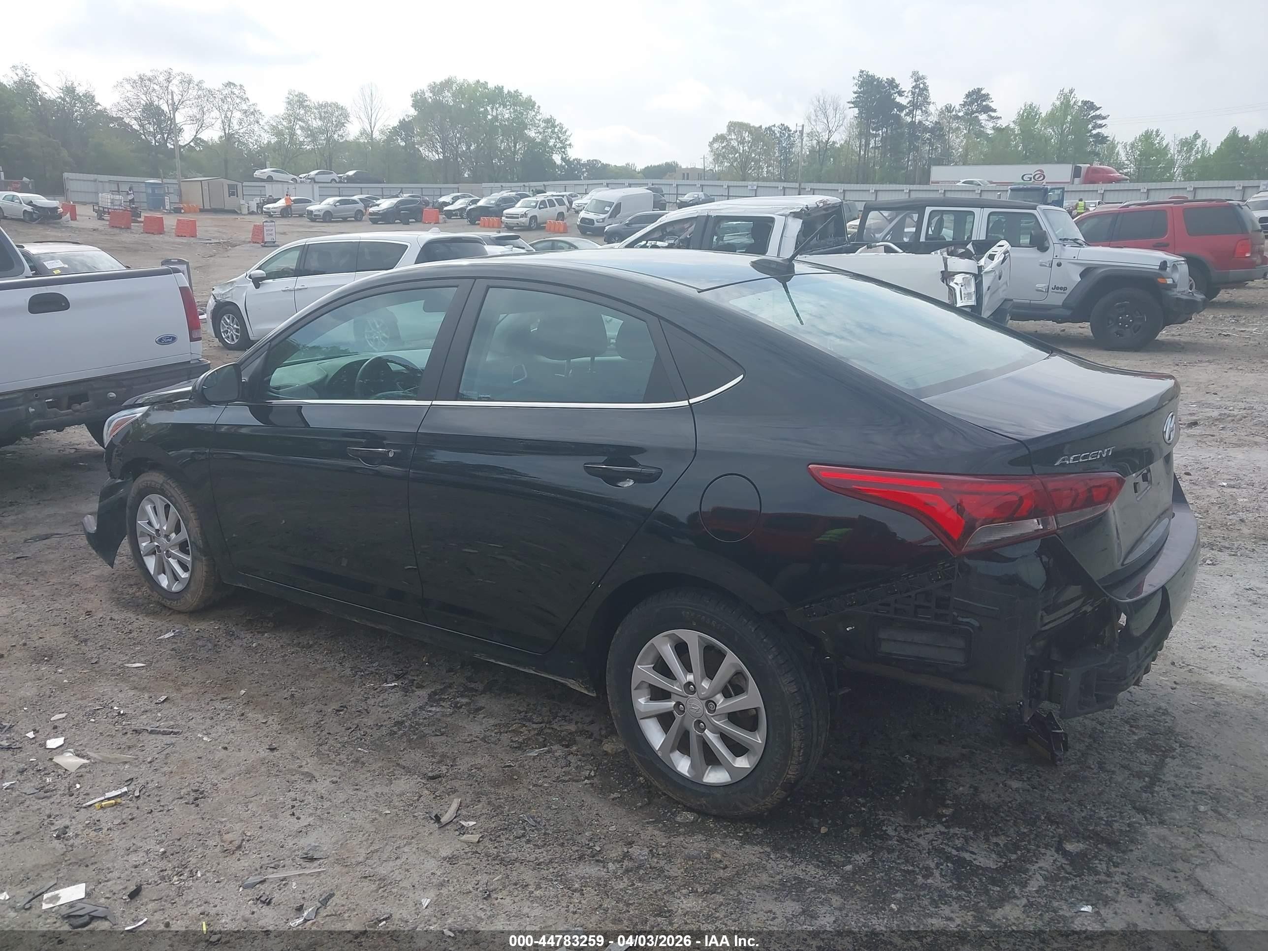 2022 Hyundai Accent Sel Black vin: 3KPC24A68NE177802