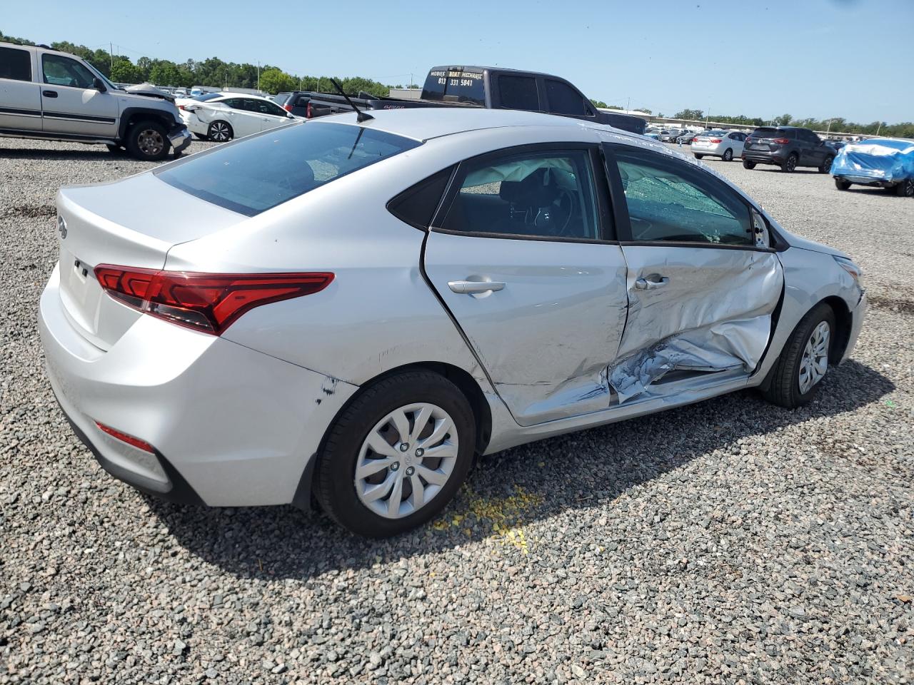 2022 Hyundai Accent Se Серебряный vin: 3KPC24A69NE166470