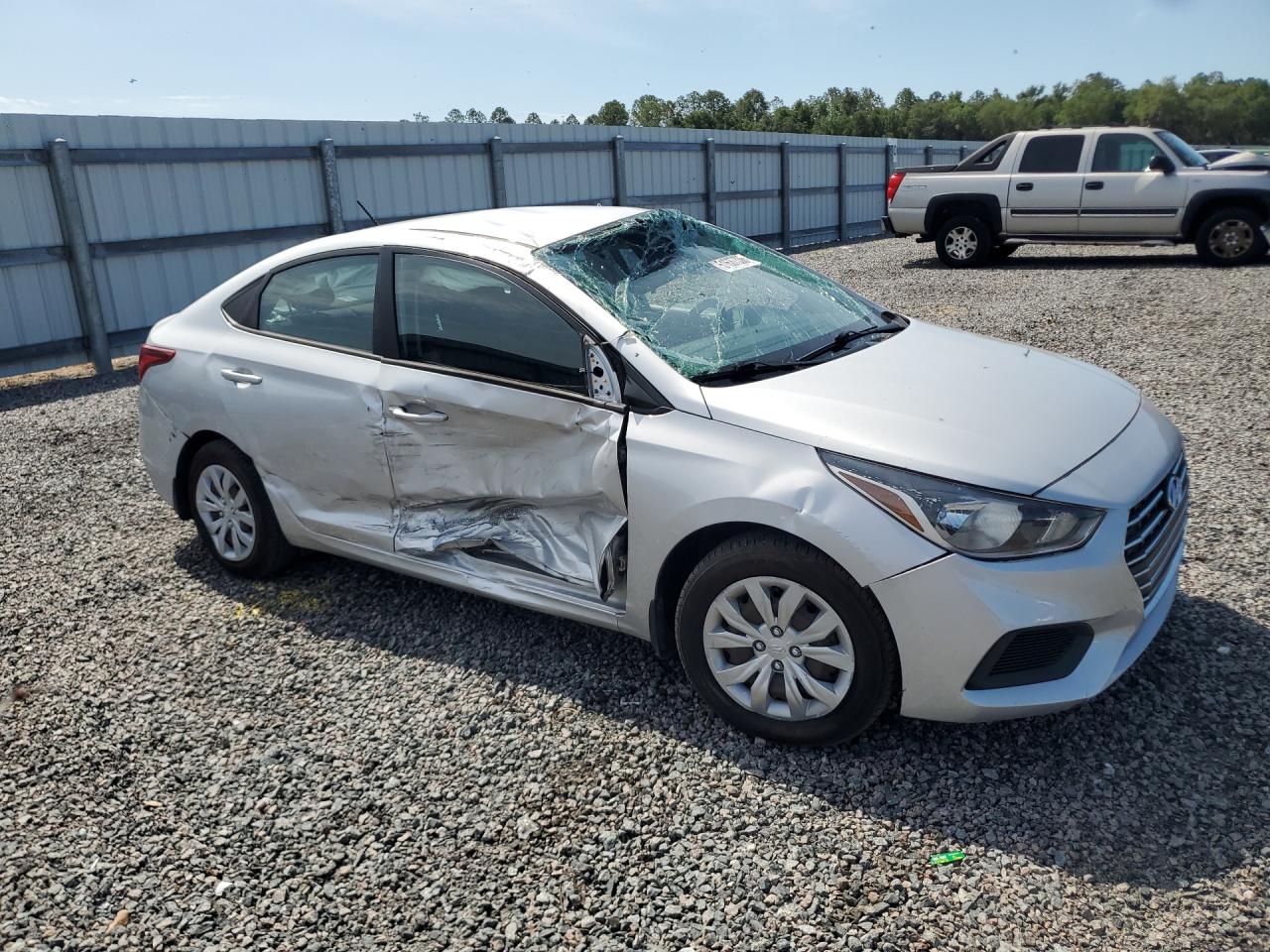 2022 Hyundai Accent Se Серебряный vin: 3KPC24A69NE166470