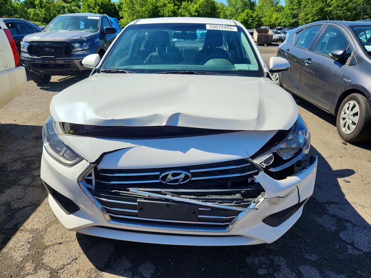 2022 Hyundai Accent Se Белый vin: 3KPC24A69NE183723