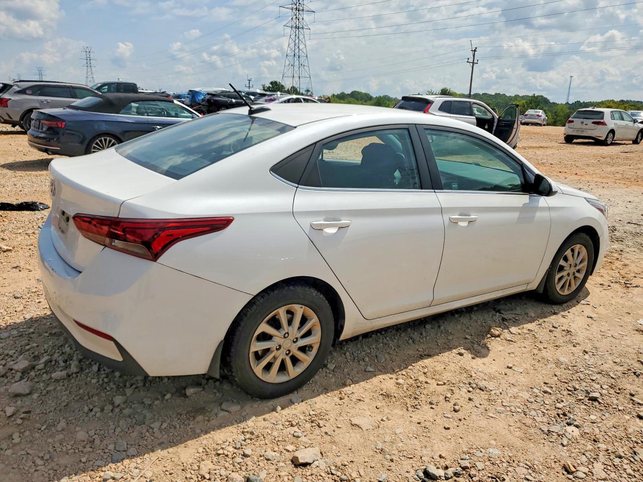 2021 Hyundai Accent Sel White vin: 3KPC24A6XME141172