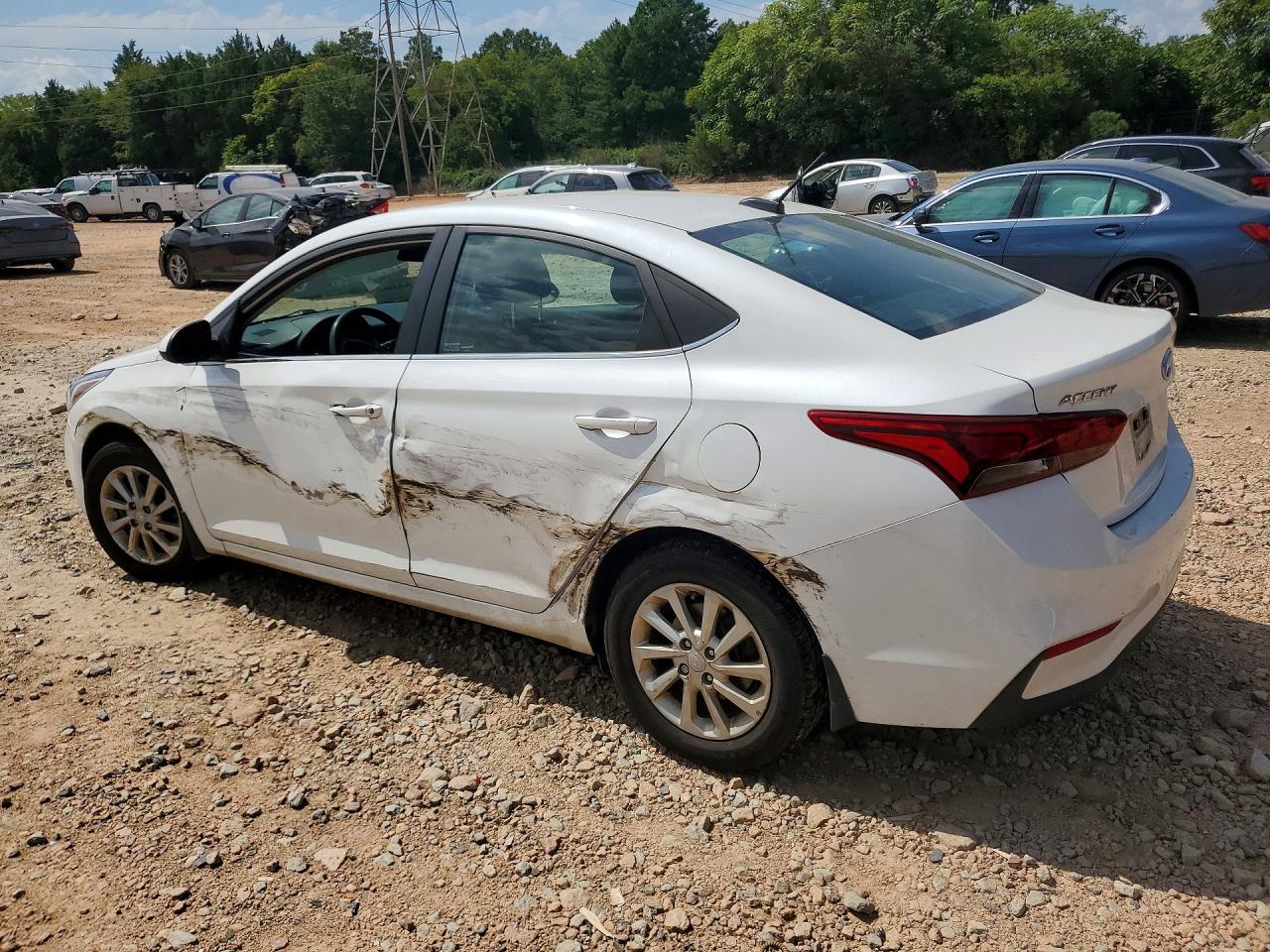 2021 Hyundai Accent Sel White vin: 3KPC24A6XME141172