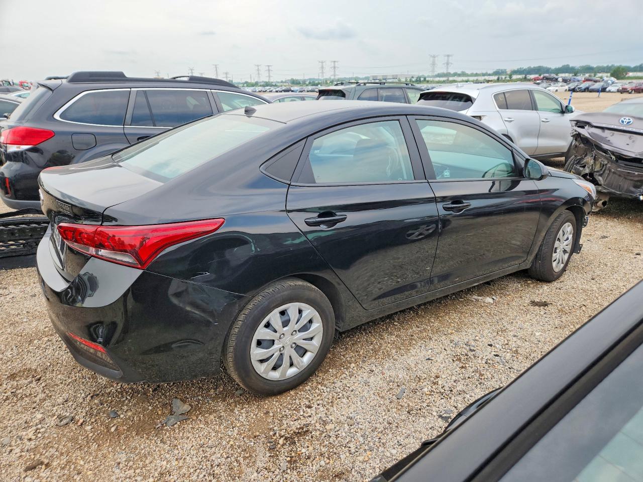 2021 Hyundai Accent Se Black vin: 3KPC24A6XME153015