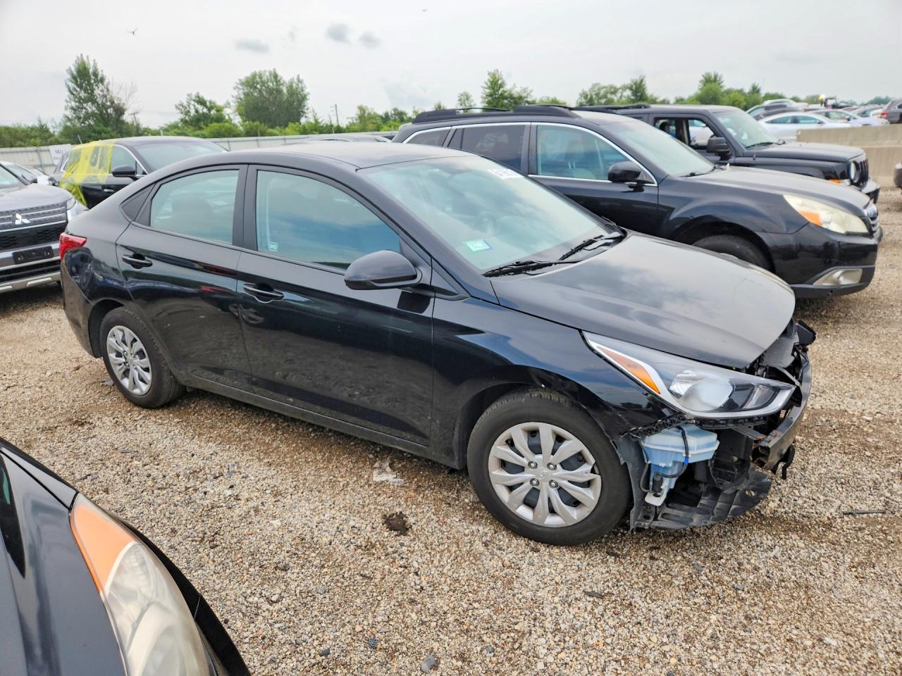 2021 Hyundai Accent Se Black vin: 3KPC24A6XME153015