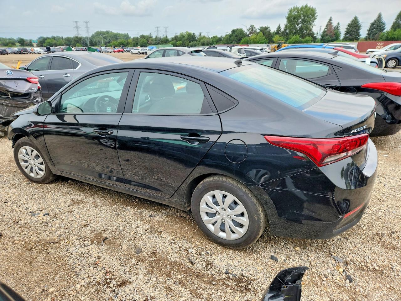 2021 Hyundai Accent Se Black vin: 3KPC24A6XME153015