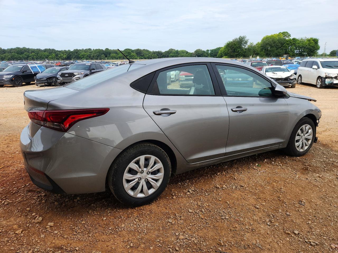 2022 Hyundai Accent Se Серый vin: 3KPC24A6XNE170740