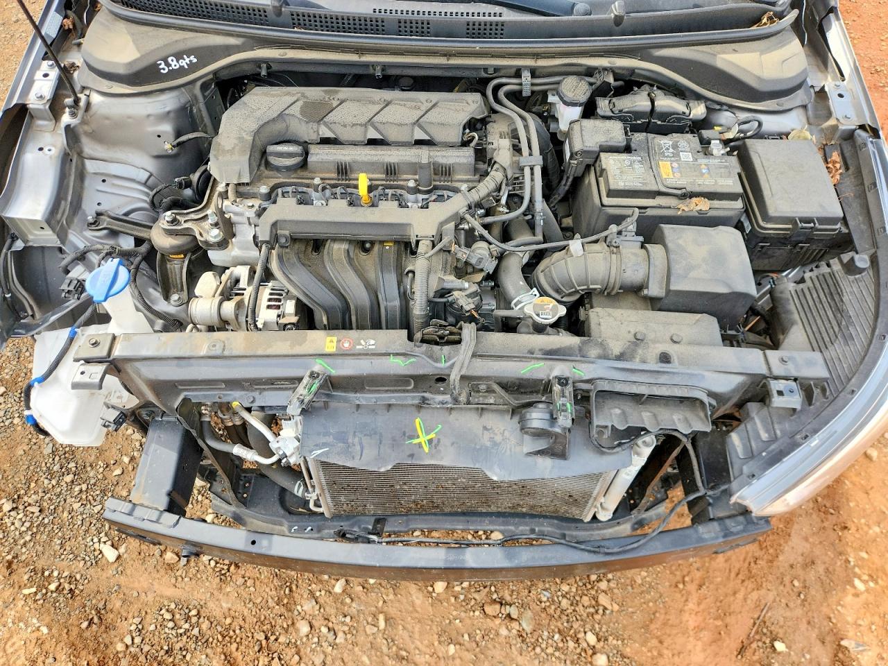 2022 Hyundai Accent Se Серый vin: 3KPC24A6XNE170740