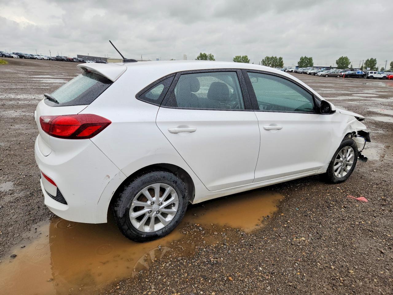 2019 Hyundai Accent Se White vin: 3KPC25A39KE073049