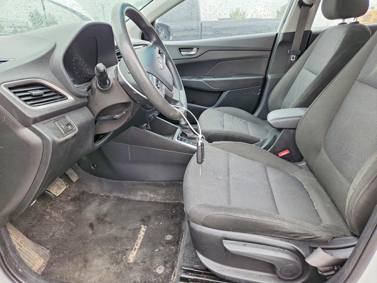 2019 Hyundai Accent Se White vin: 3KPC25A39KE073049