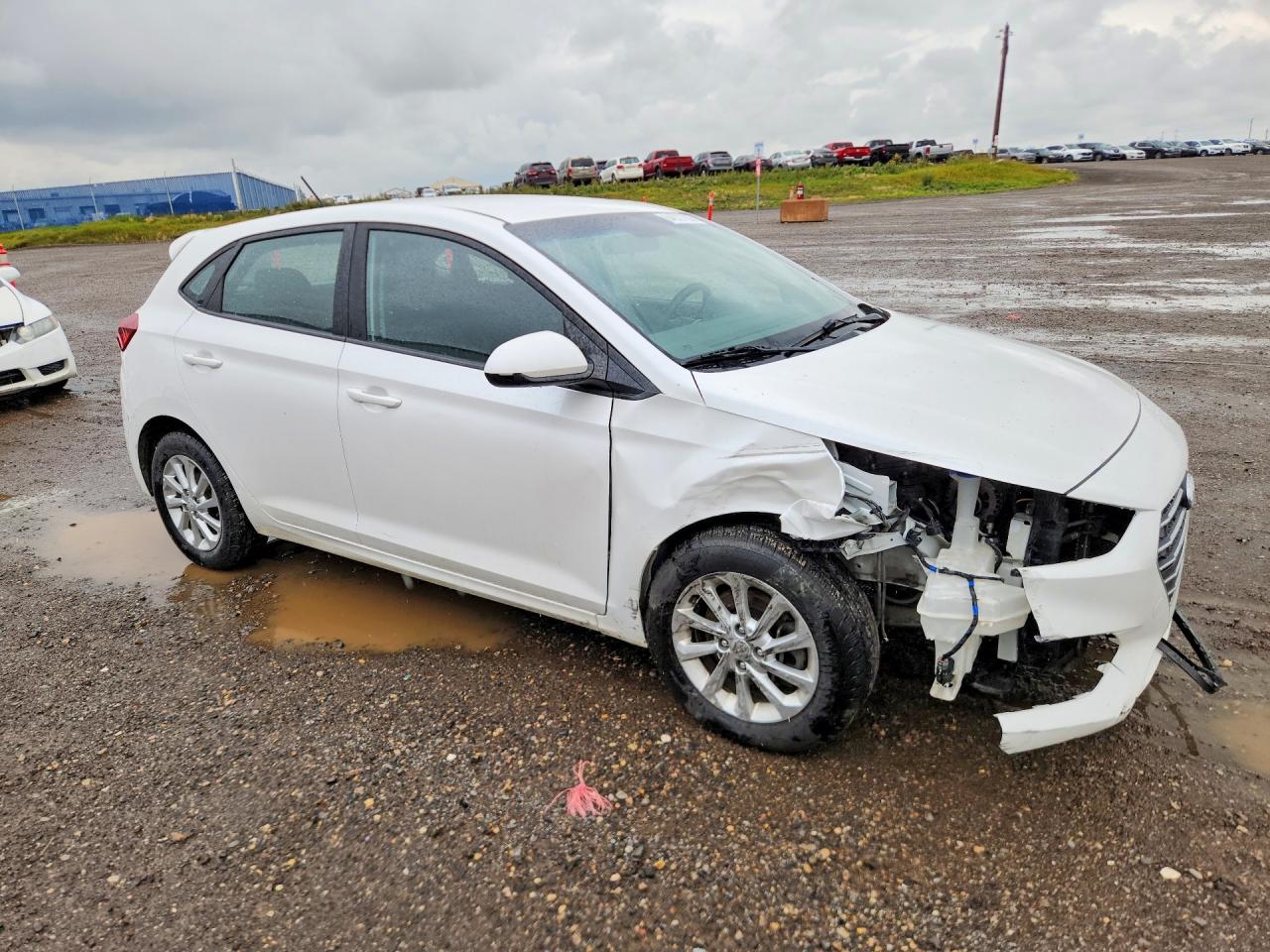 2019 Hyundai Accent Se White vin: 3KPC25A39KE073049