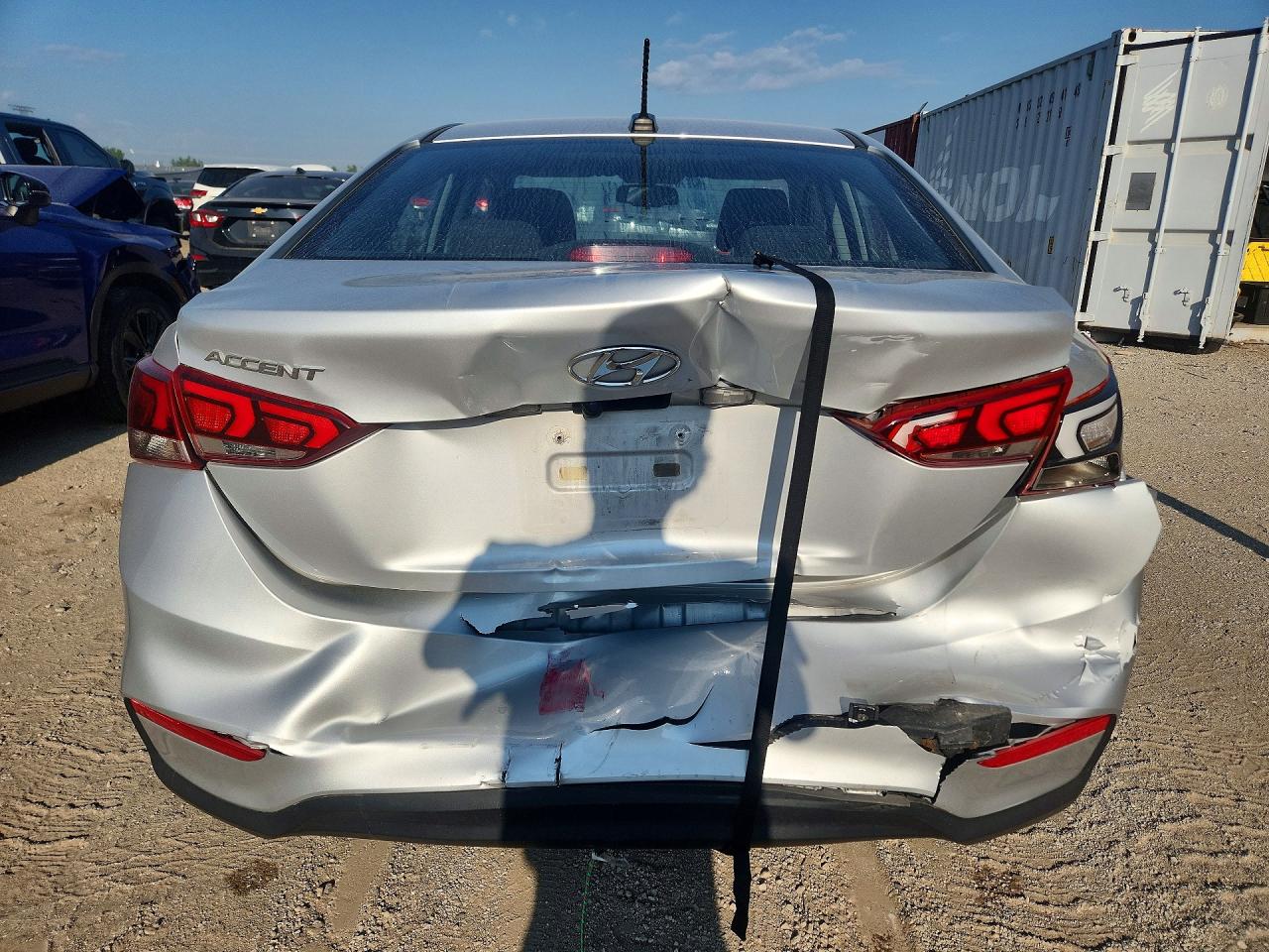 2021 Hyundai Accent Limited Silver vin: 3KPC34A63ME128681