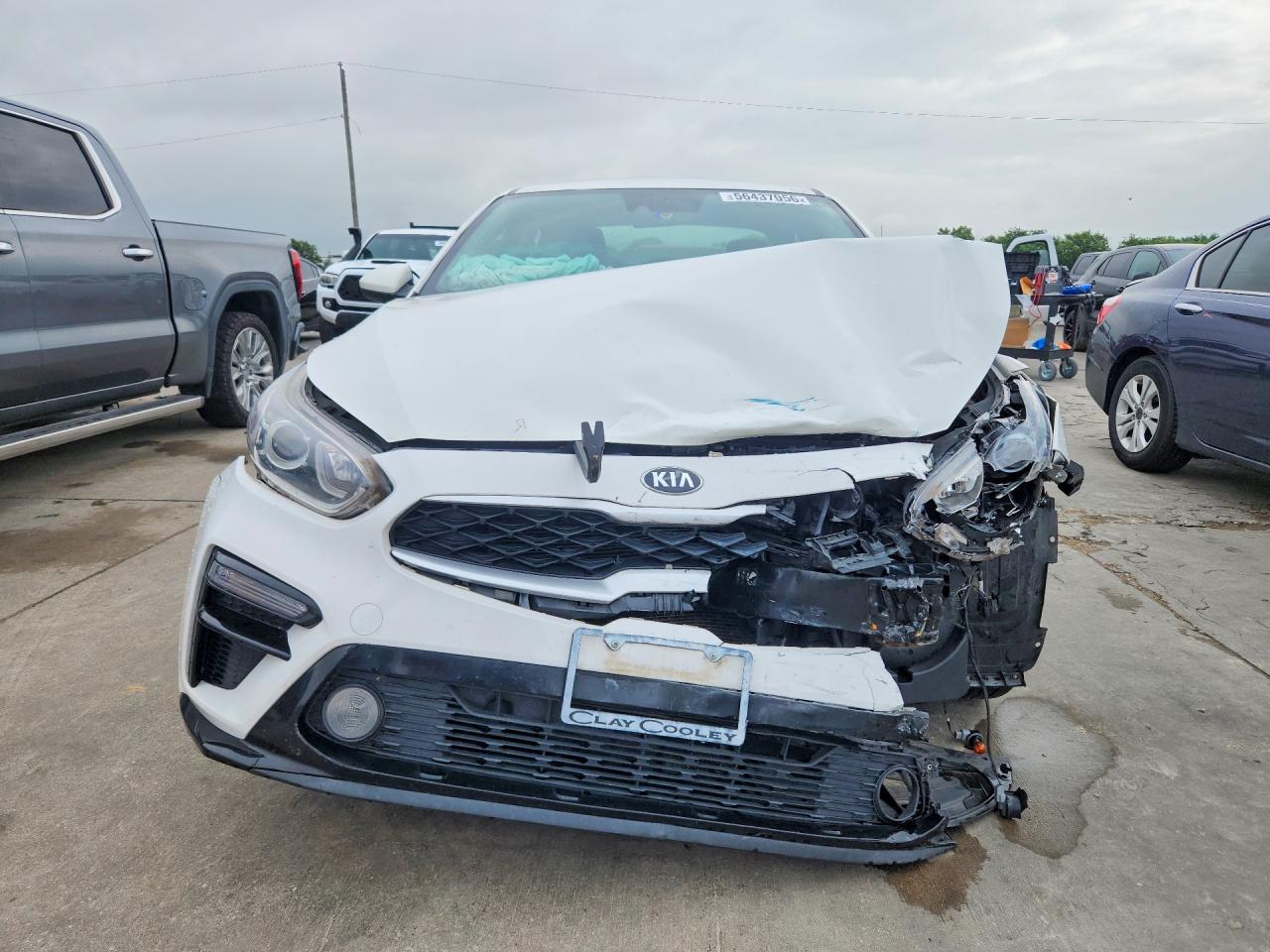 2019 Kia Forte Lxs White vin: 3KPF24AD0KE111736