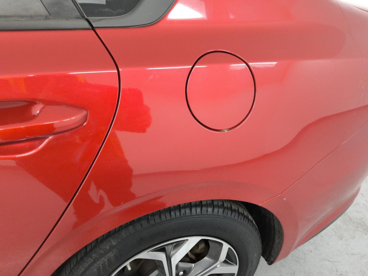 2019 Kia Forte Lxs Red vin: 3KPF24AD0KE138127 Damage: Left Qtr Panel, Heavy Scratch, 1/8 To 1/2 Inch