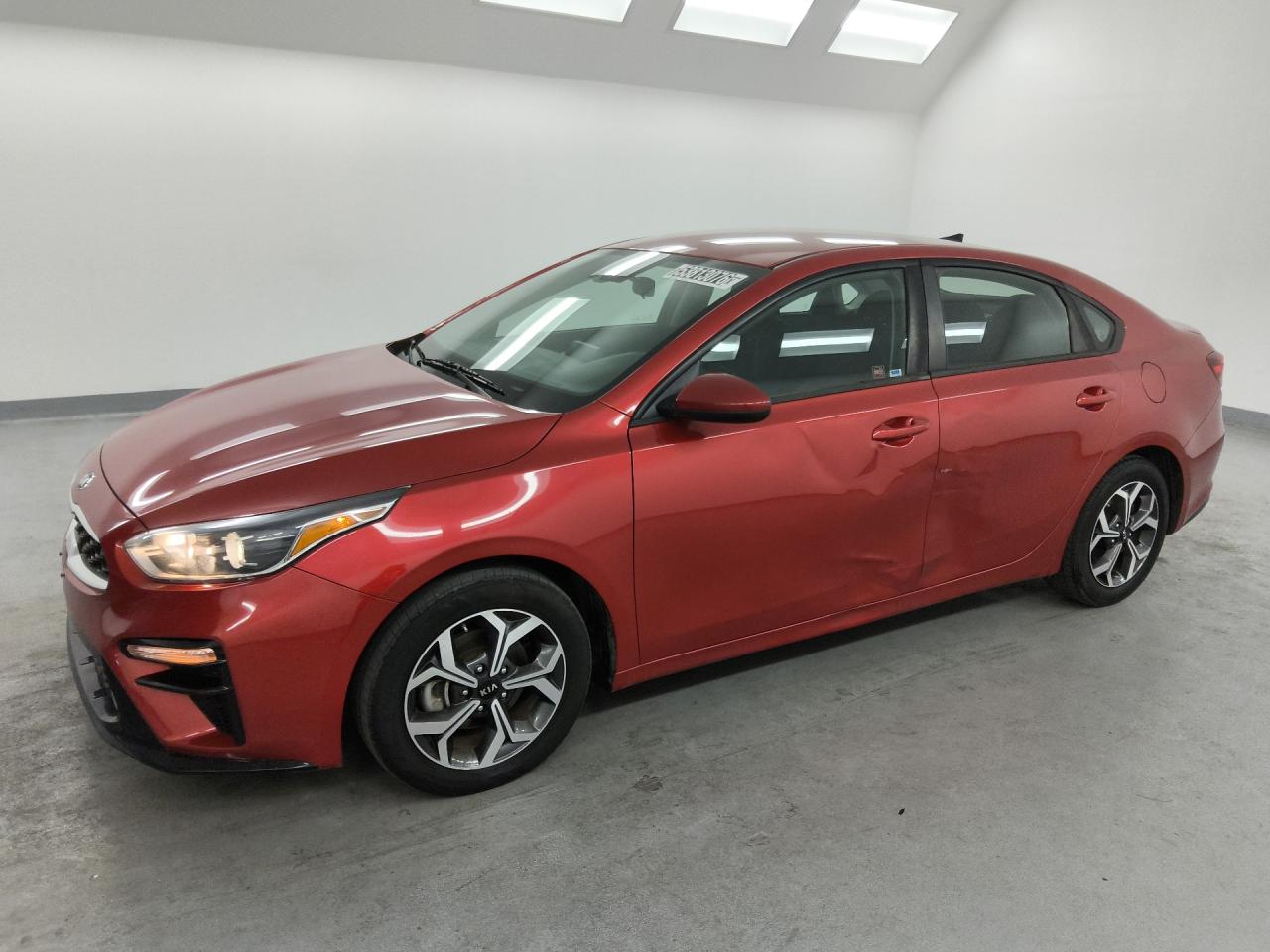 2019 Kia Forte Lxs Red vin: 3KPF24AD0KE138127 Damage: Left Front Door, Dent(S) W/ Paint Dmg, > 12 Inches