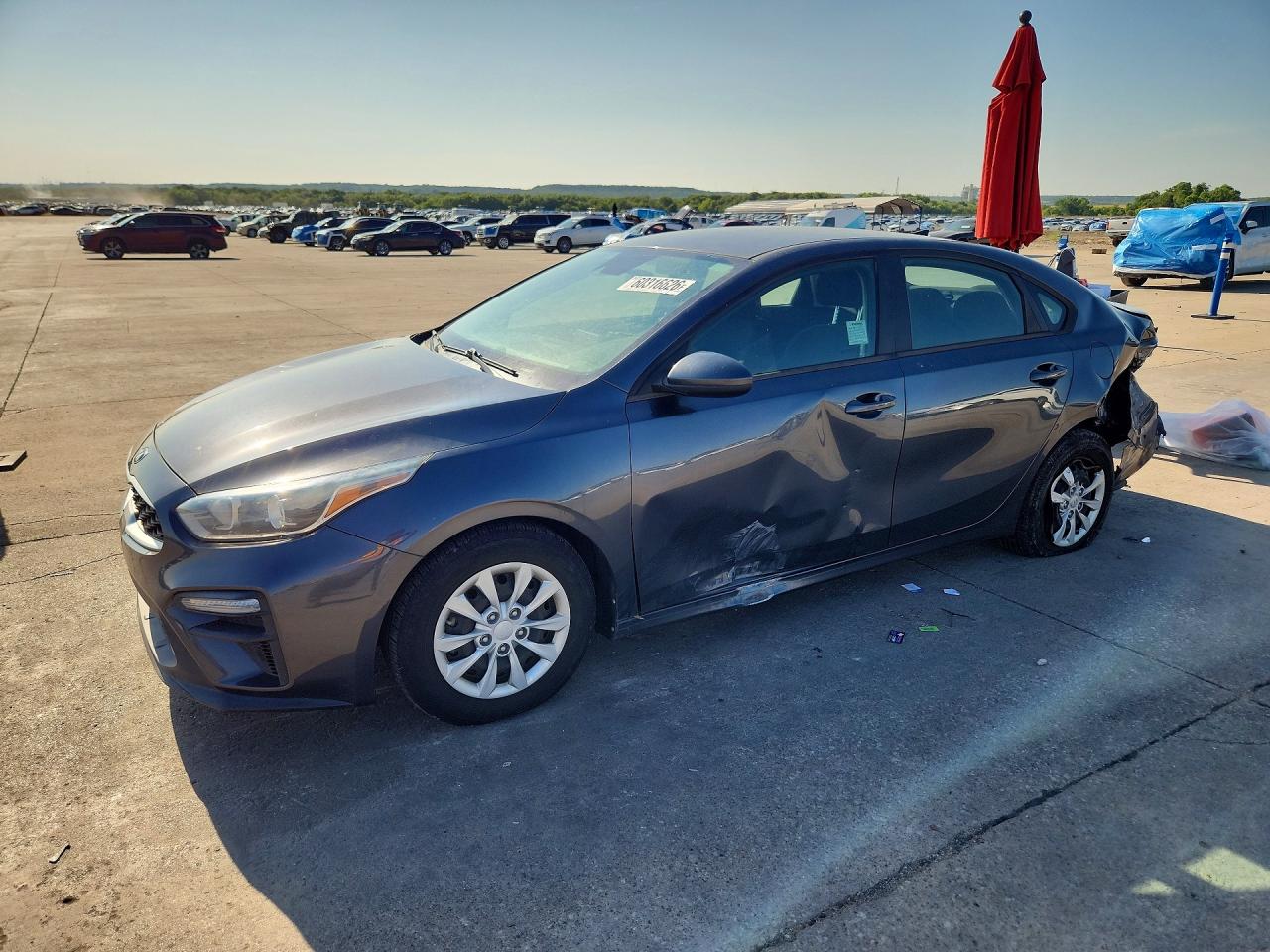 2020 Kia Forte Fe Gray vin: 3KPF24AD0LE165393