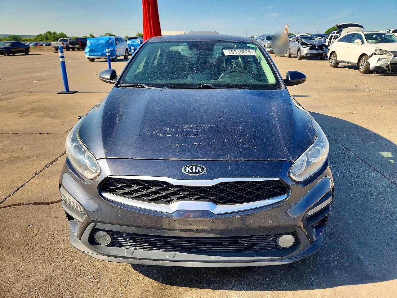 2020 Kia Forte Fe Gray vin: 3KPF24AD0LE165393