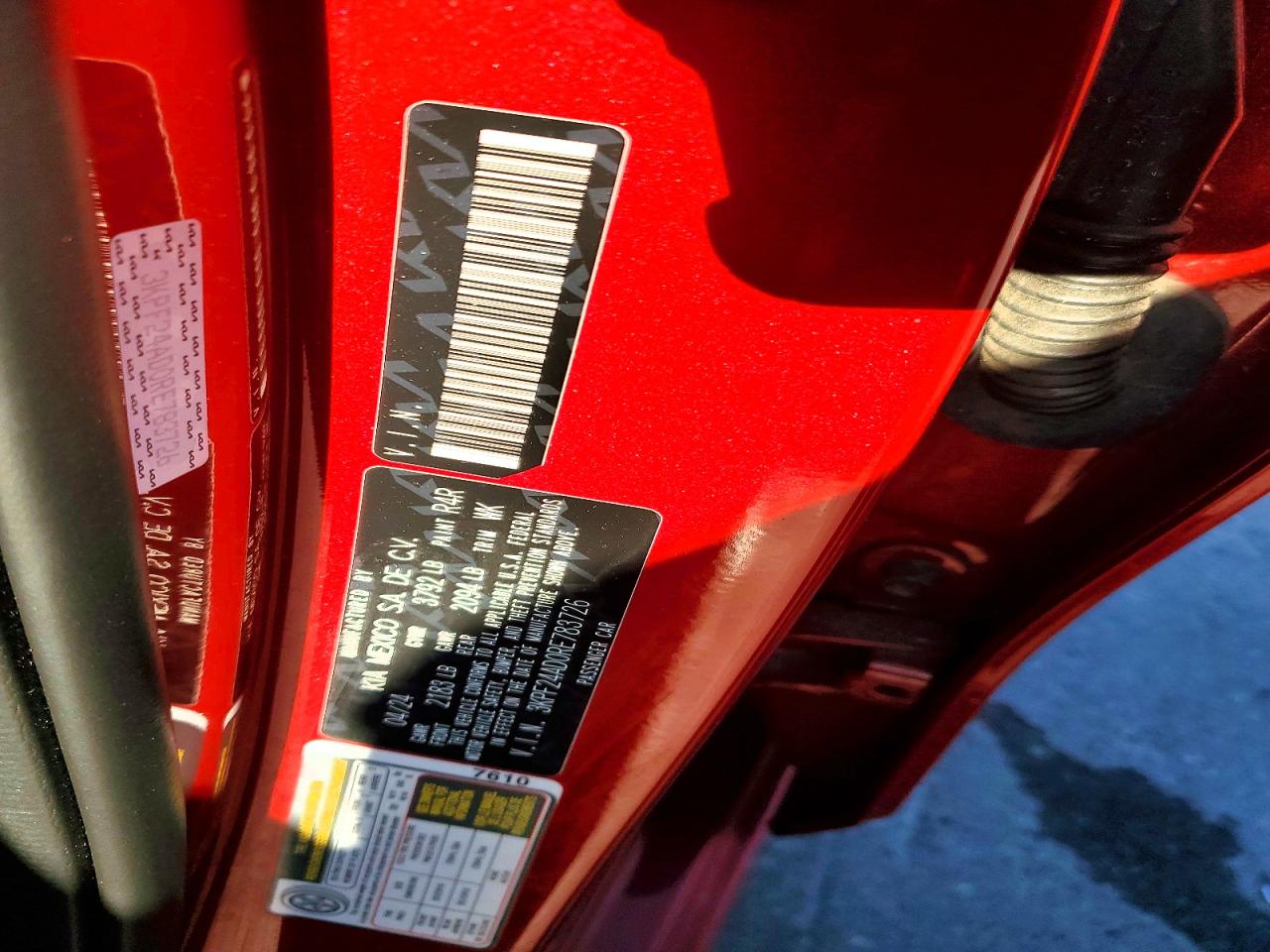 2024 Kia Forte Lxs Red vin: 3KPF24AD0RE783726