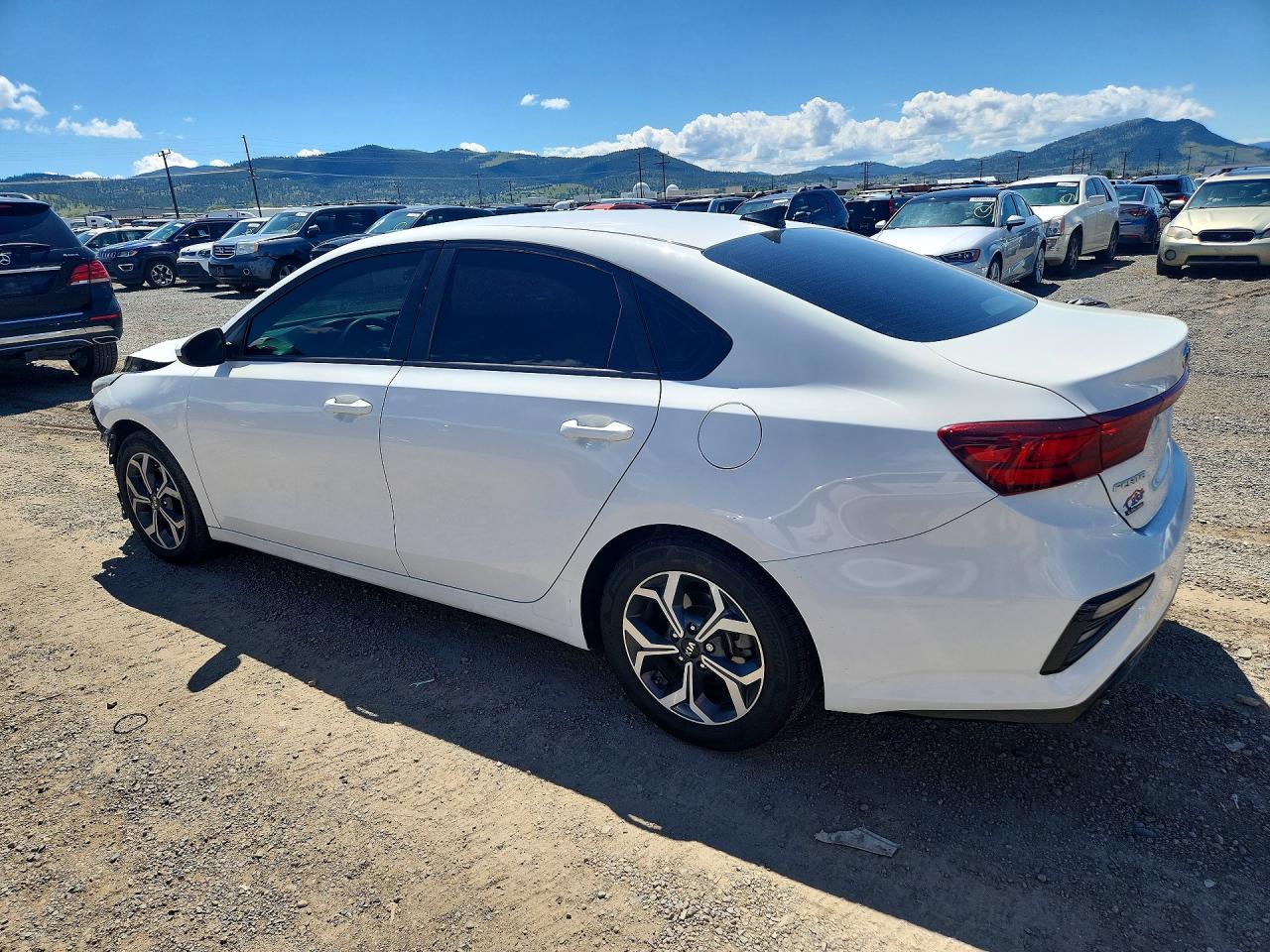 2019 Kia Forte Lxs White vin: 3KPF24AD1KE077242