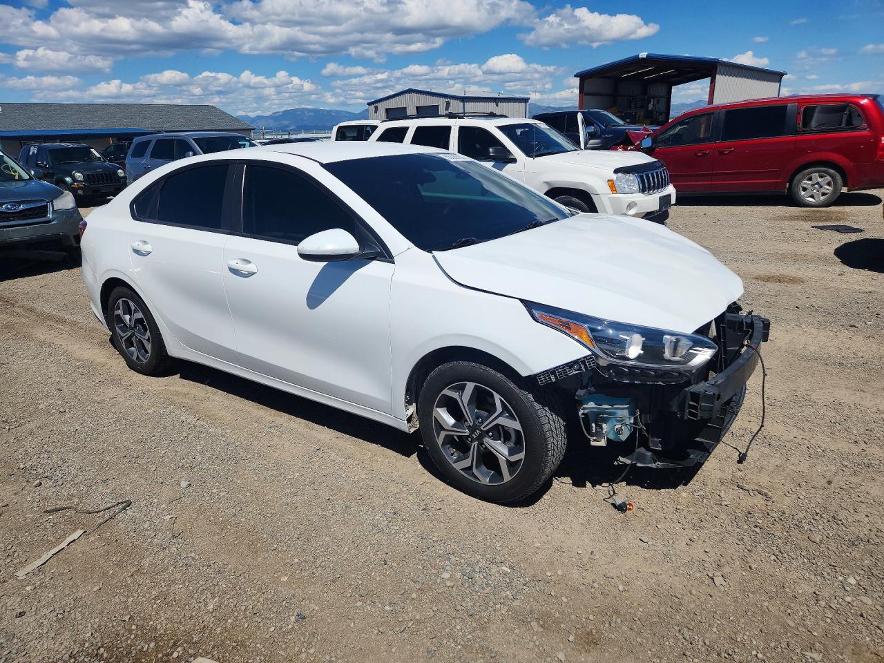 2019 Kia Forte Lxs White vin: 3KPF24AD1KE077242