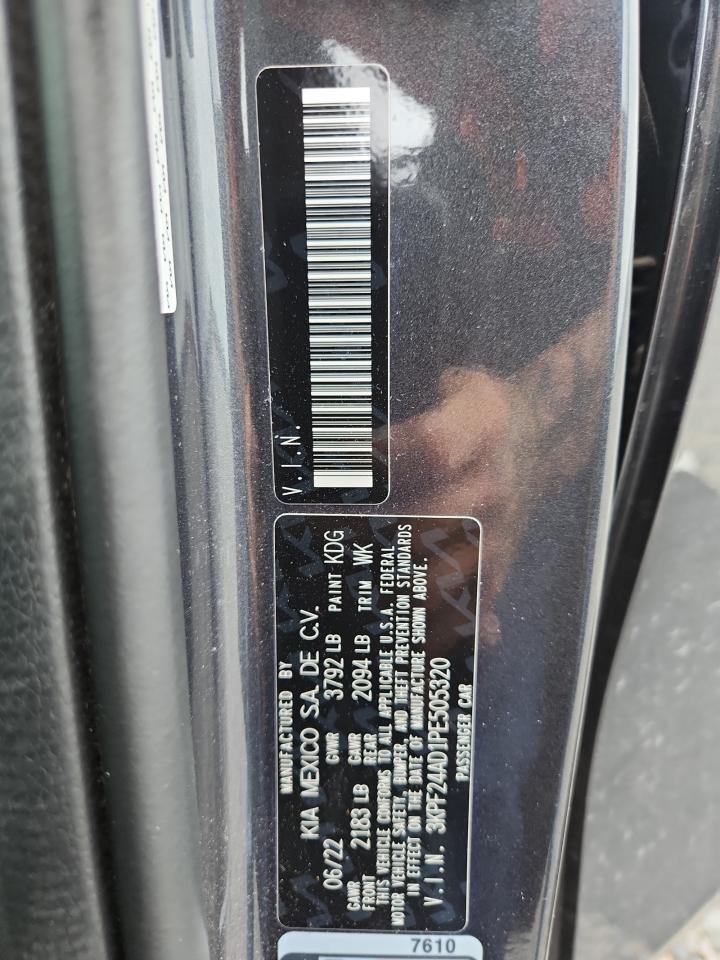 2023 Kia Forte Lxs Gray vin: 3KPF24AD1PE505320