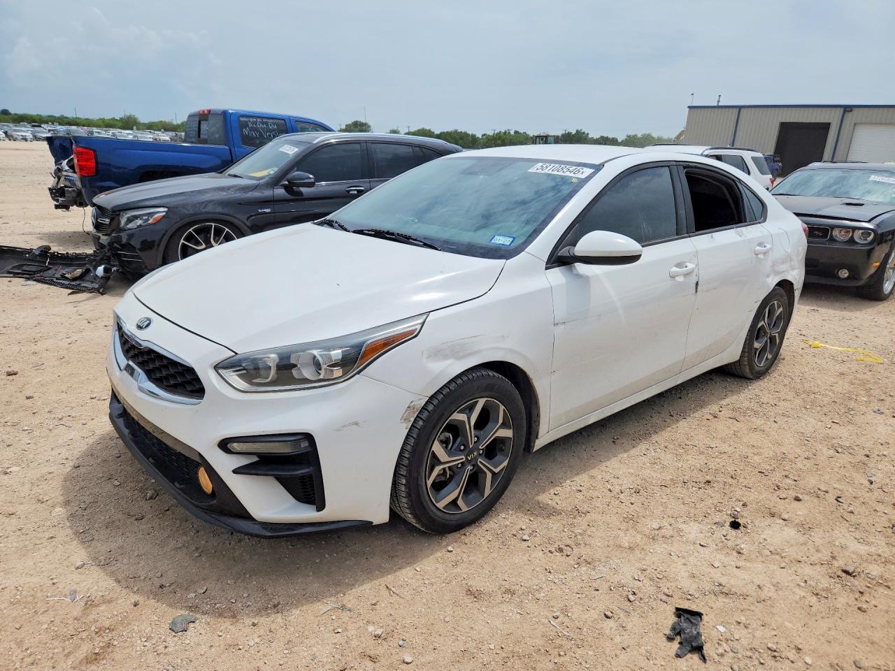 2020 Kia Forte Lxs White vin: 3KPF24AD2LE219129