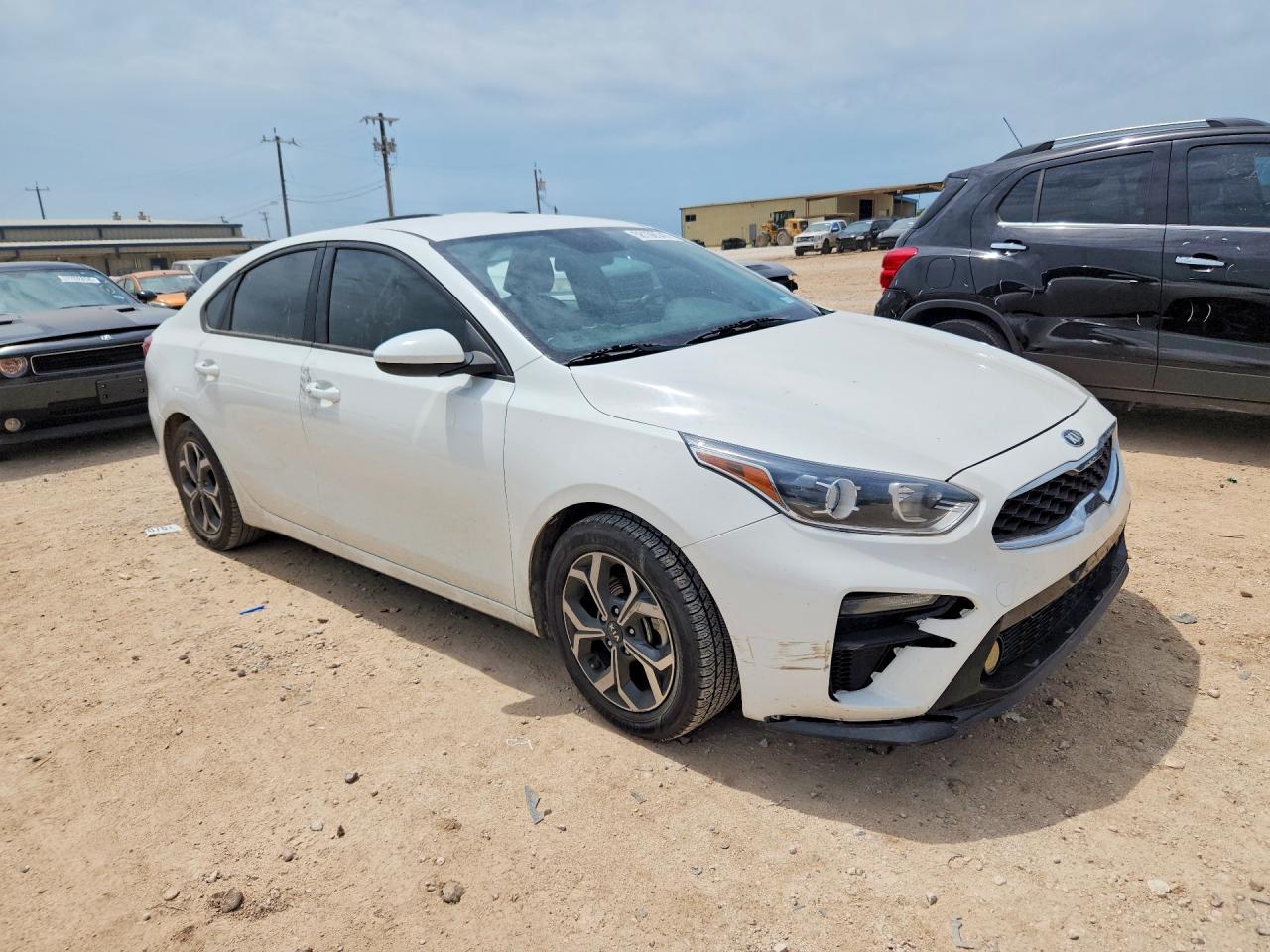 2020 Kia Forte Lxs White vin: 3KPF24AD2LE219129