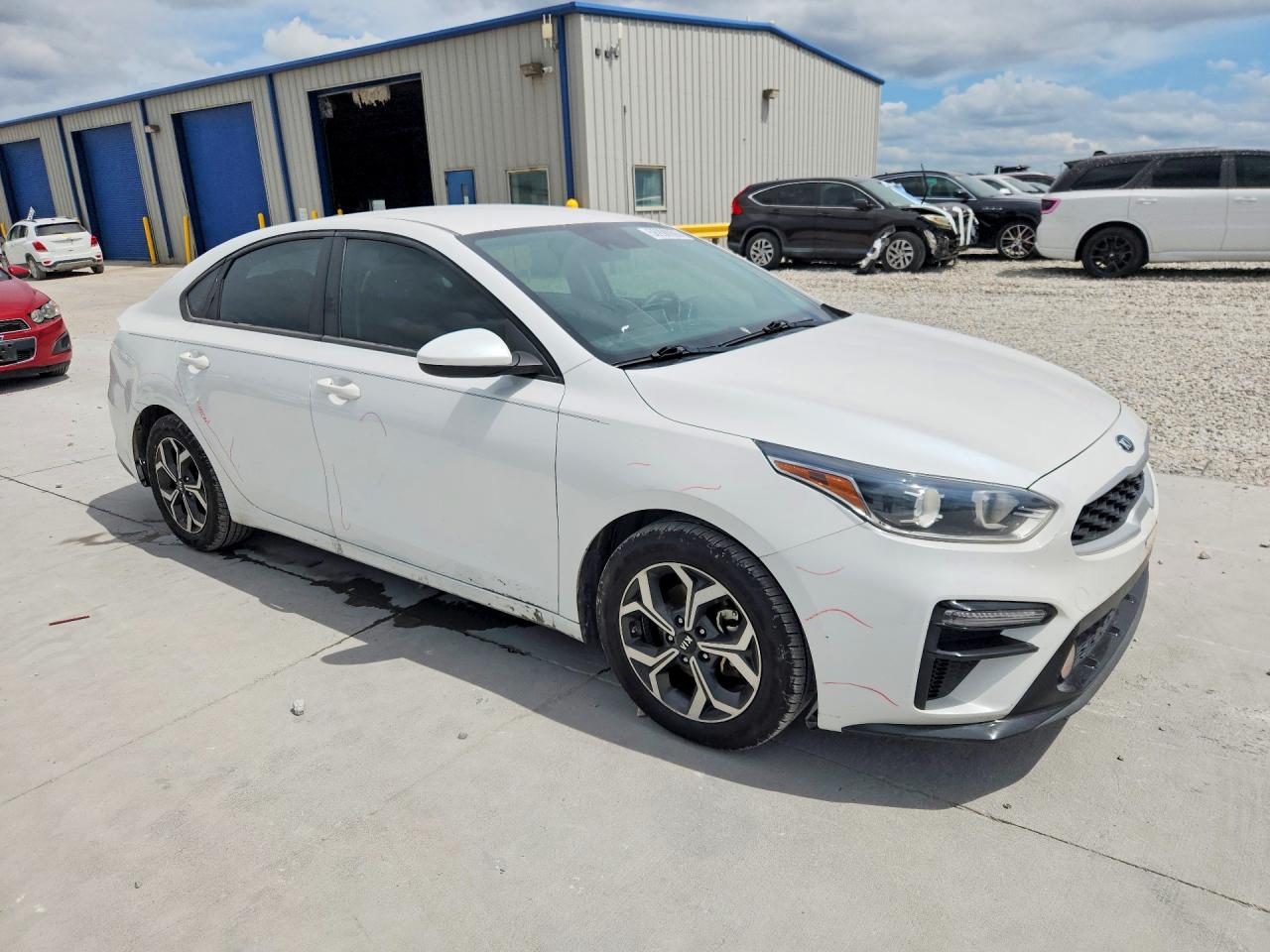2021 Kia Forte Lxs White vin: 3KPF24AD2ME309947