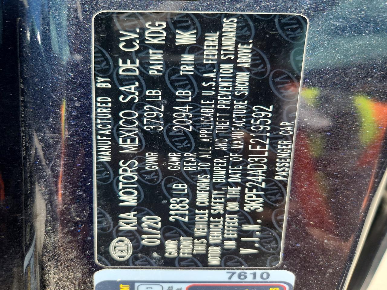 2020 Kia Forte Lxs Gray vin: 3KPF24AD3LE219592
