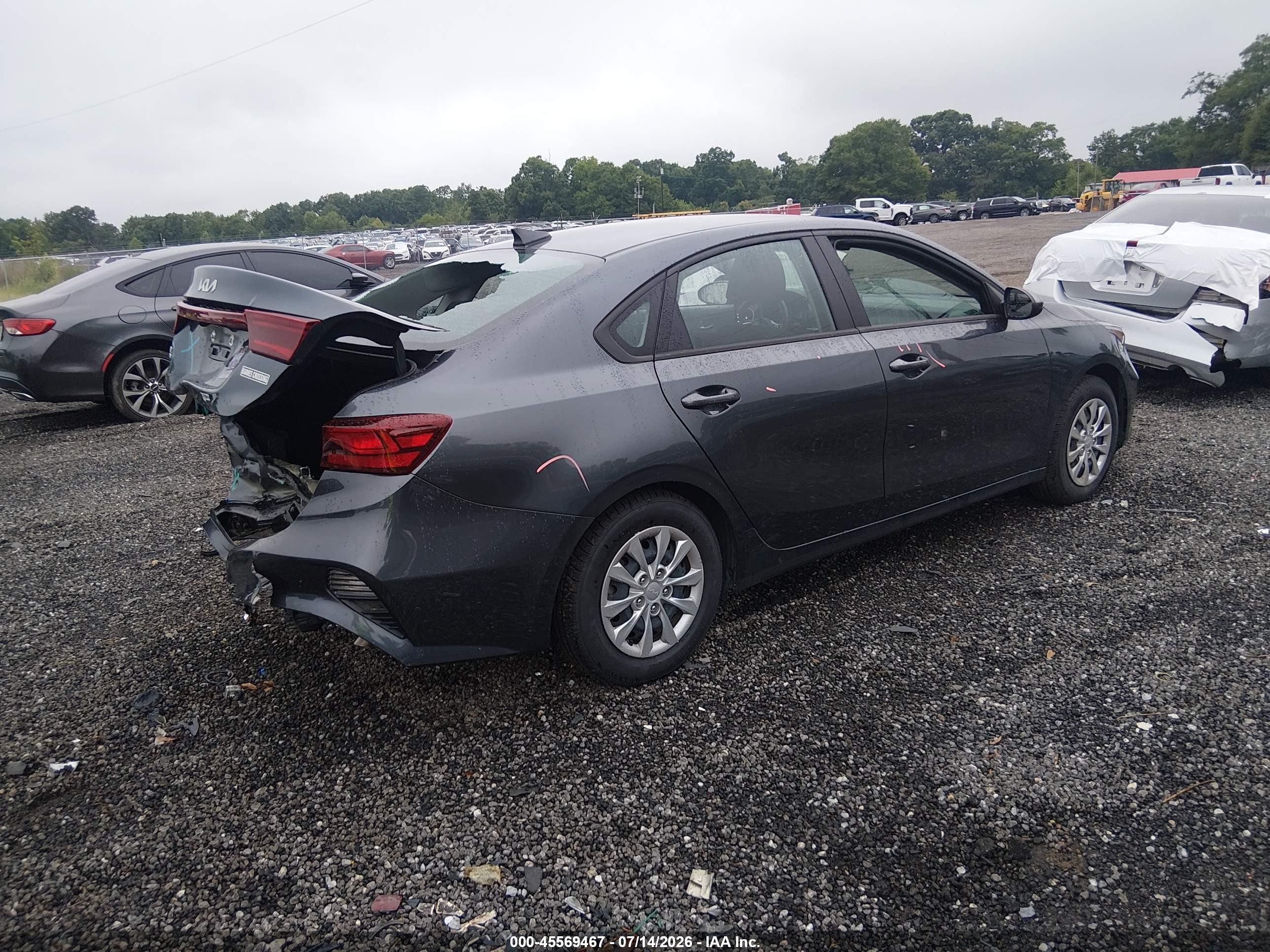 2023 Kia Forte Lx Gray vin: 3KPF24AD3PE685772