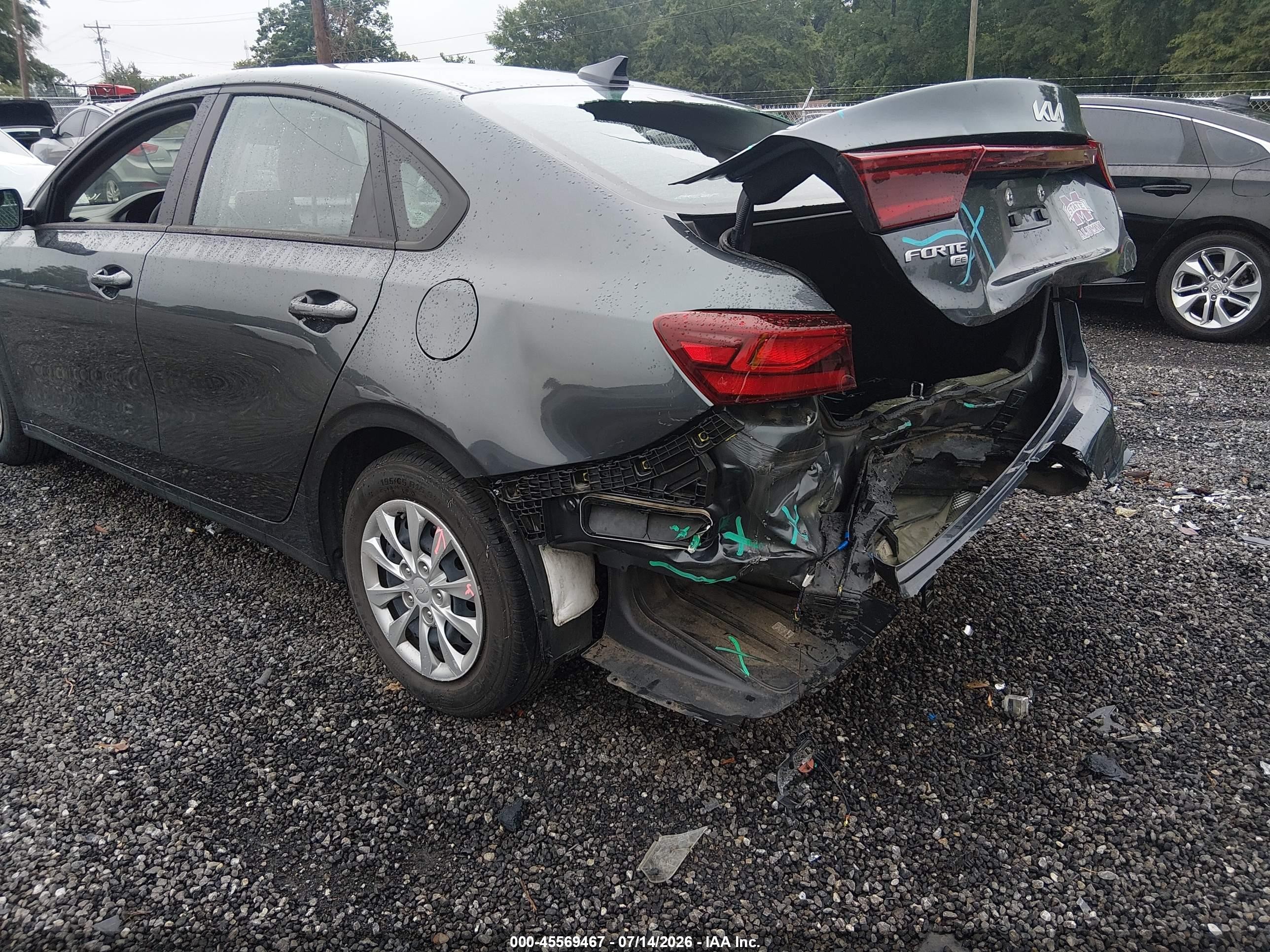 2023 Kia Forte Lx Gray vin: 3KPF24AD3PE685772