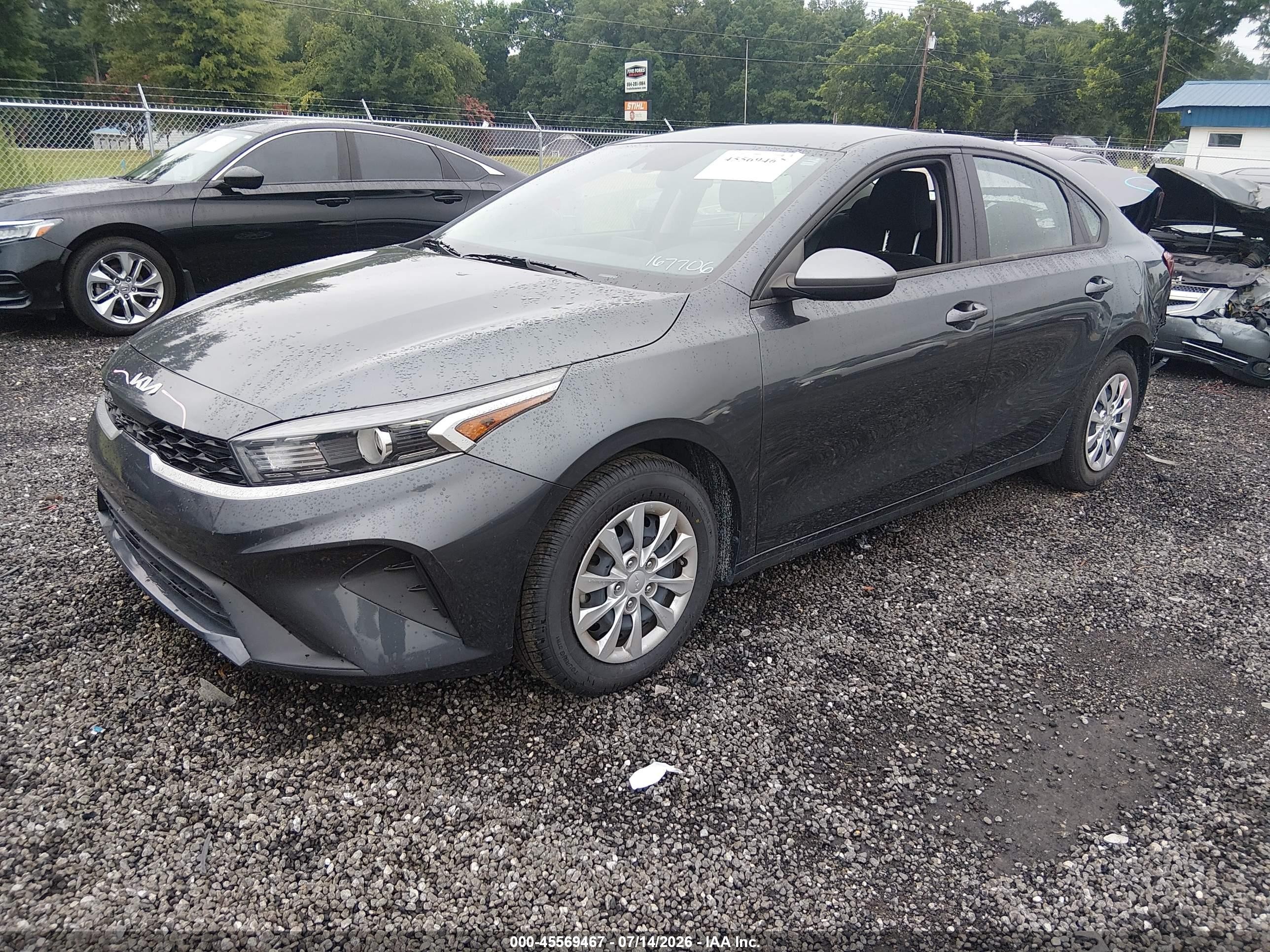 2023 Kia Forte Lx Gray vin: 3KPF24AD3PE685772