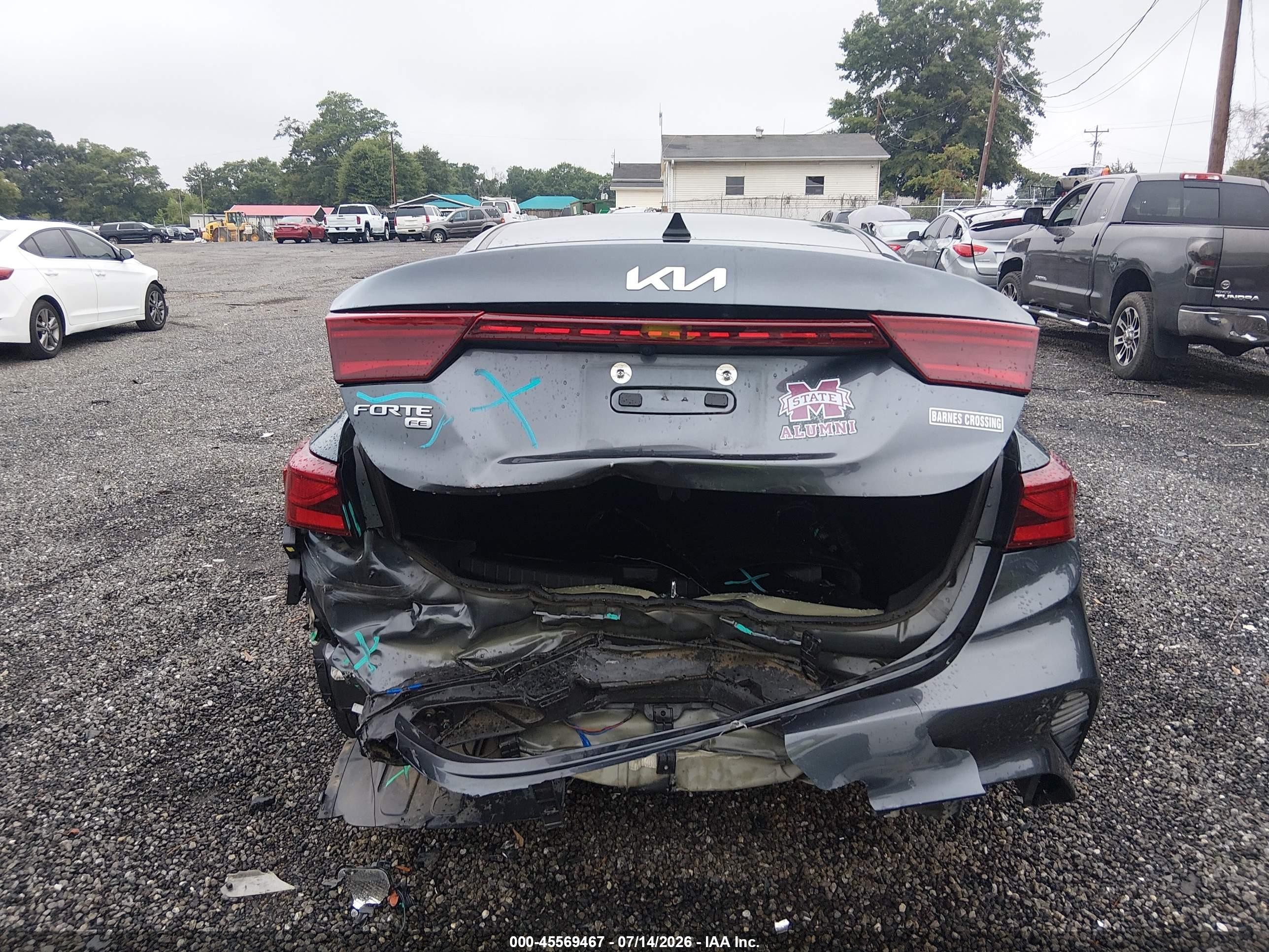 2023 Kia Forte Lx Gray vin: 3KPF24AD3PE685772