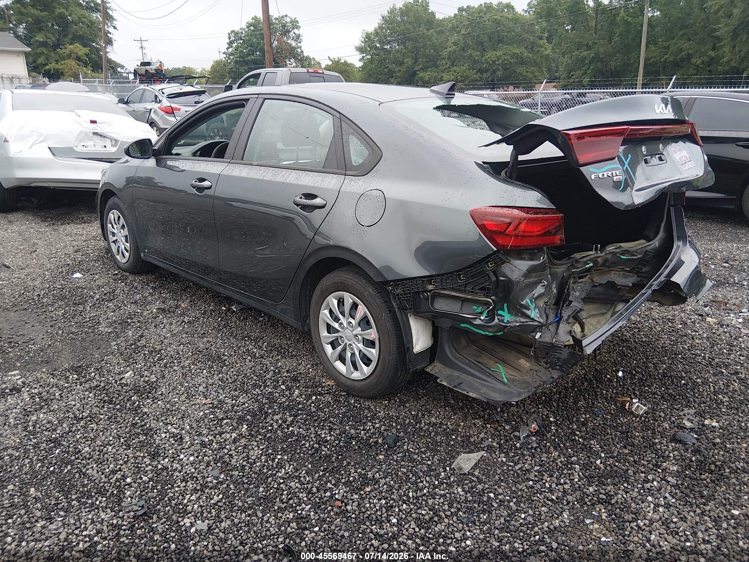 2023 Kia Forte Lx Gray vin: 3KPF24AD3PE685772