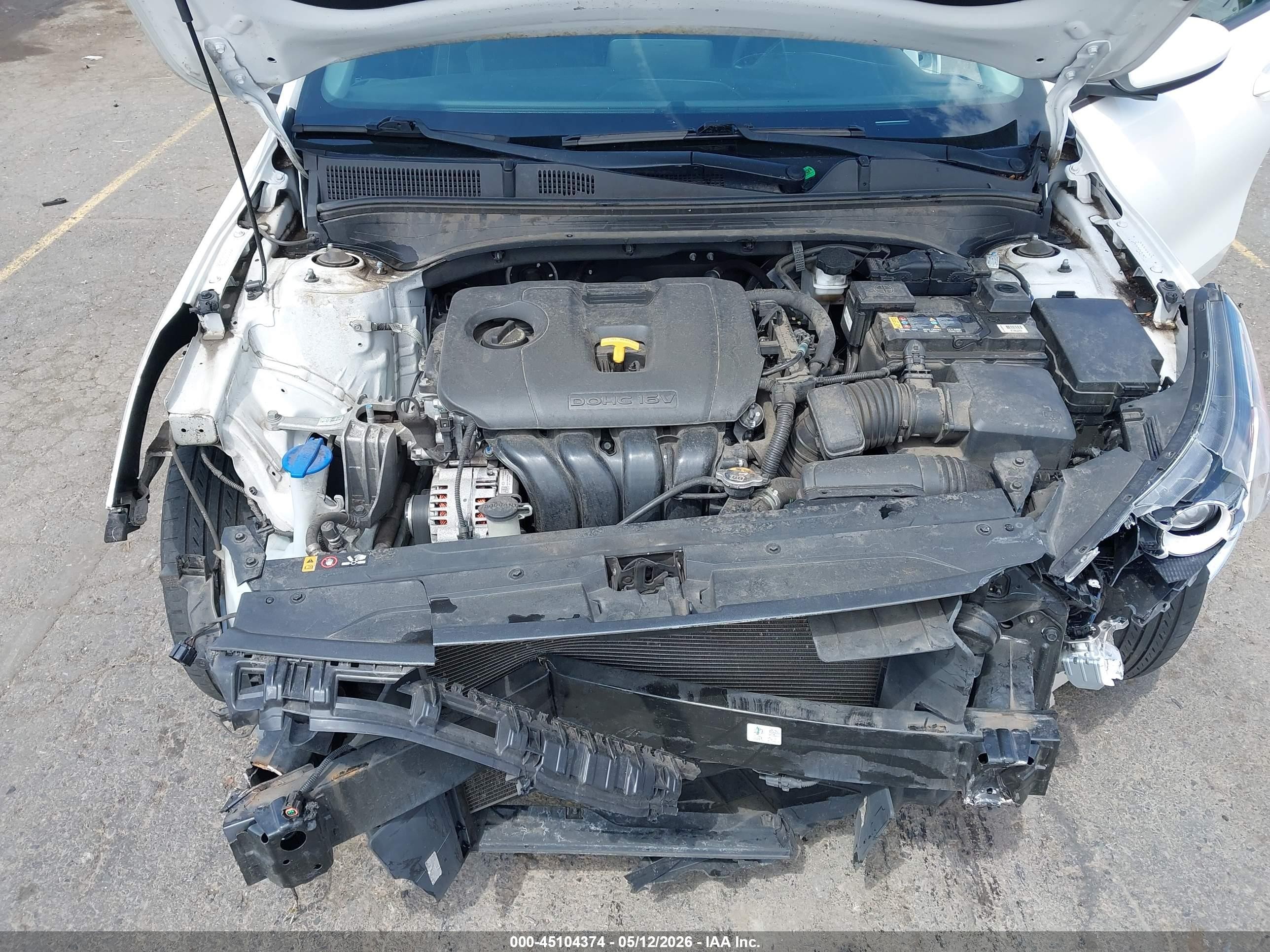 2020 Kia Forte Fe White vin: 3KPF24AD4LE235686