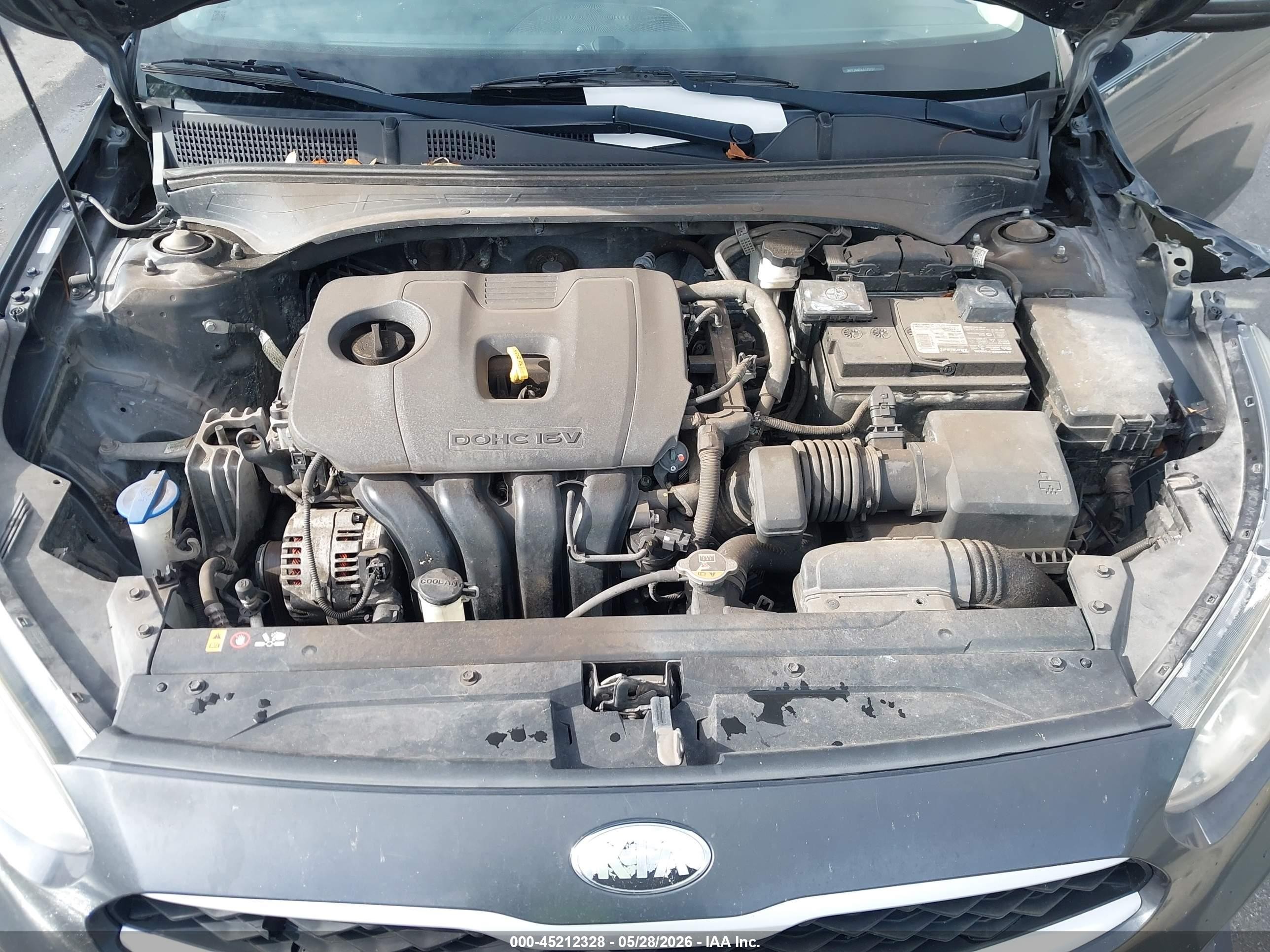2020 Kia Forte Fe Gray vin: 3KPF24AD5LE175157