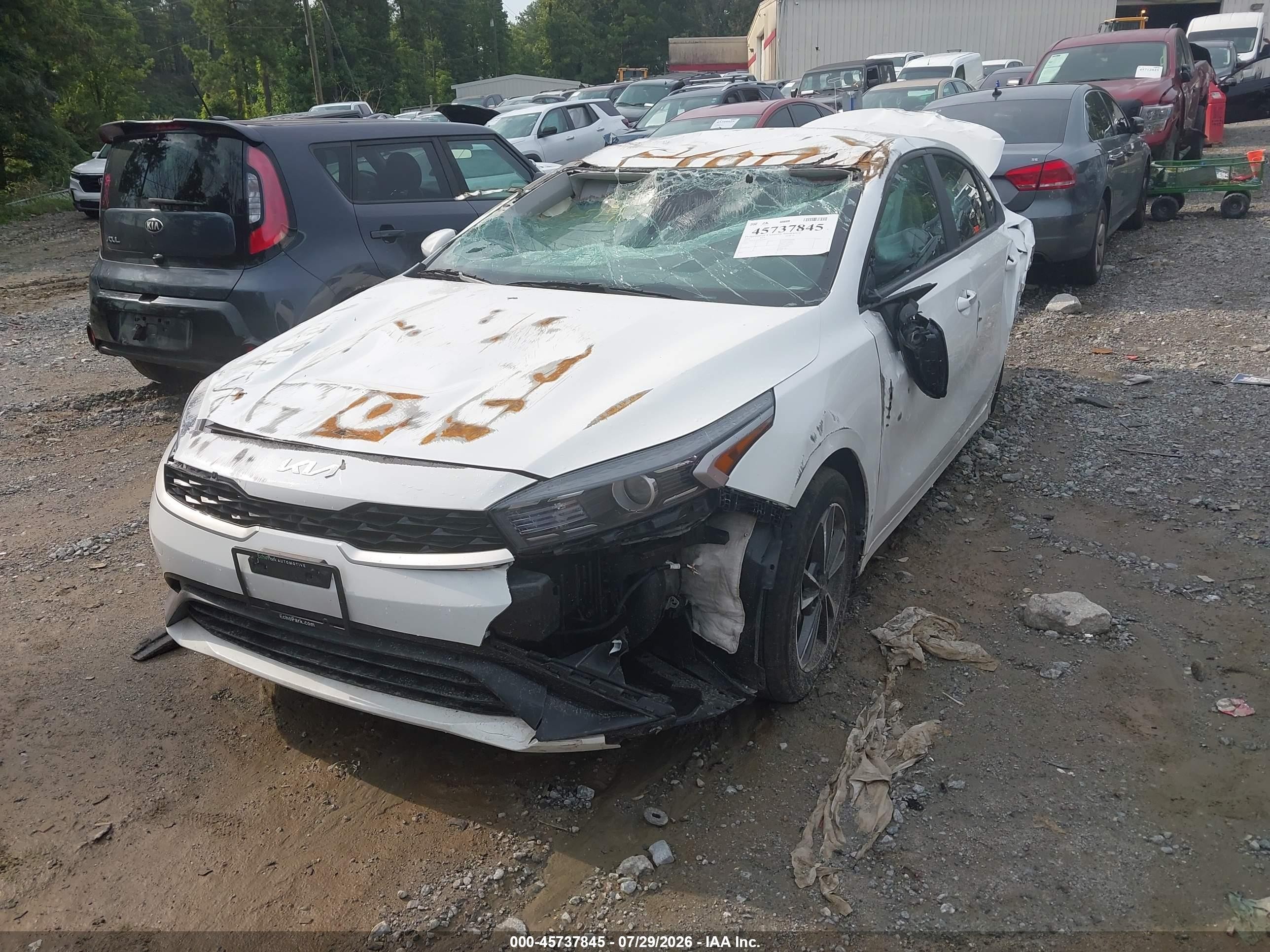 2023 Kia Forte Lxs White vin: 3KPF24AD5PE676829