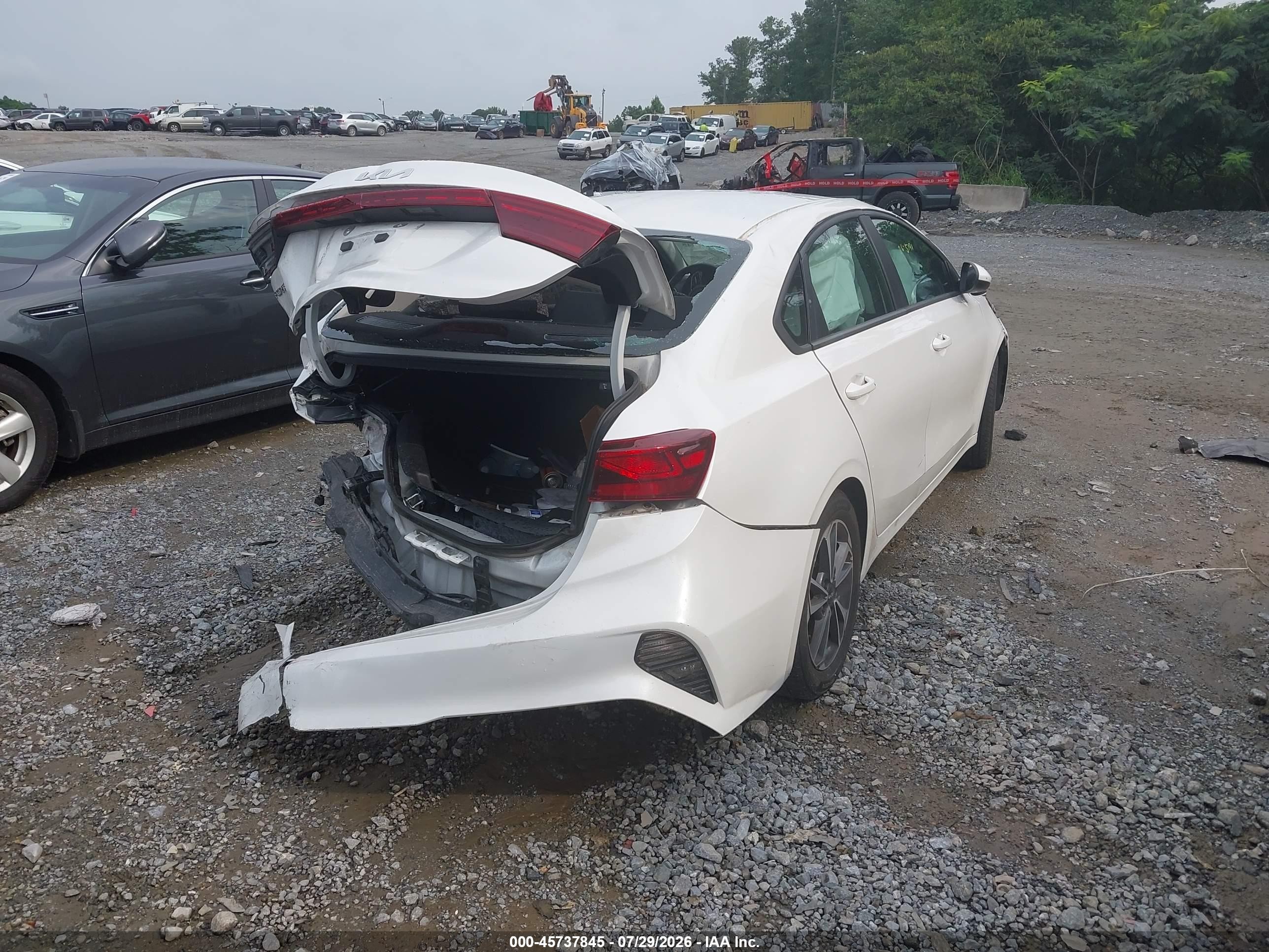 2023 Kia Forte Lxs White vin: 3KPF24AD5PE676829