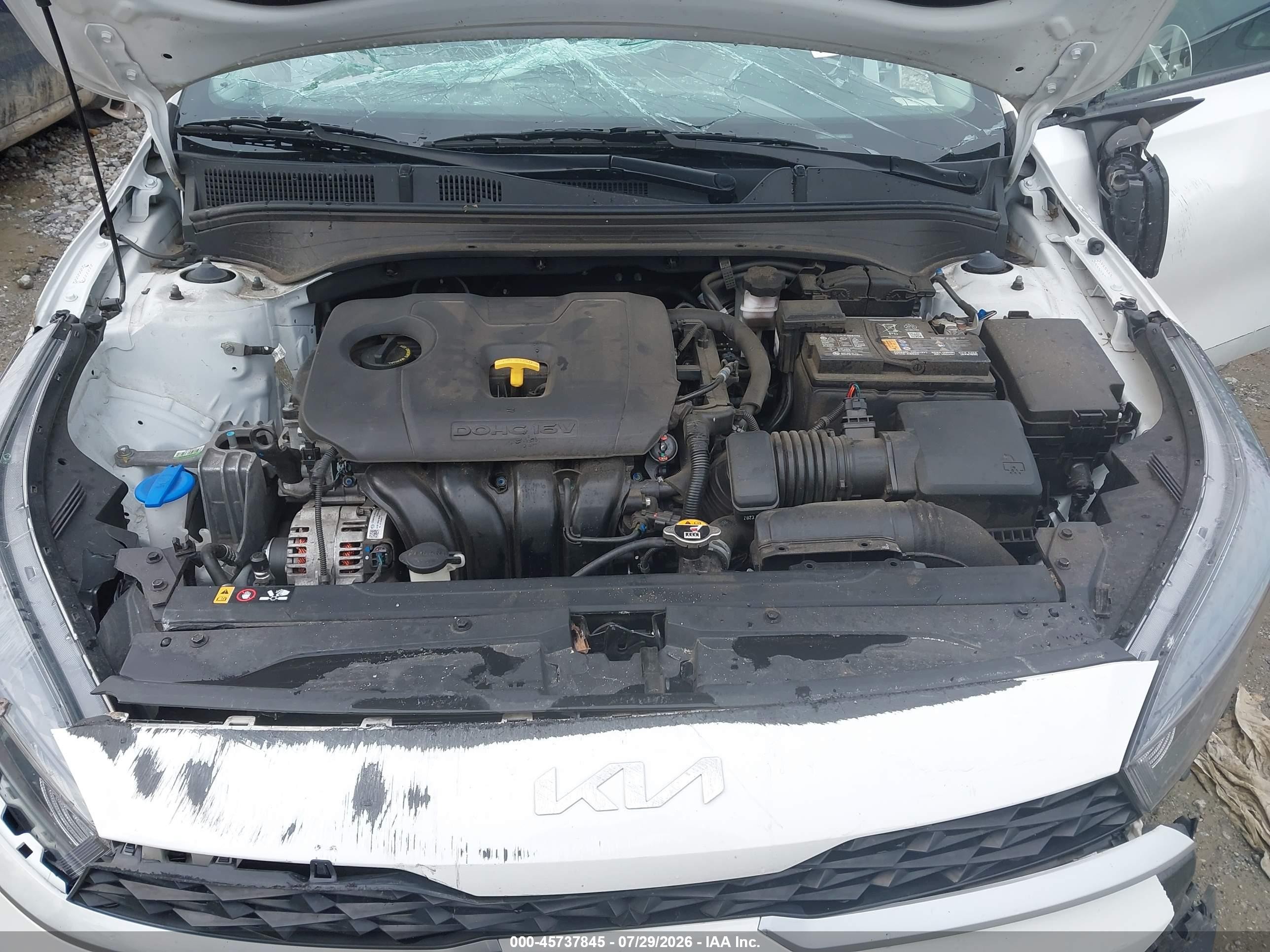 2023 Kia Forte Lxs White vin: 3KPF24AD5PE676829