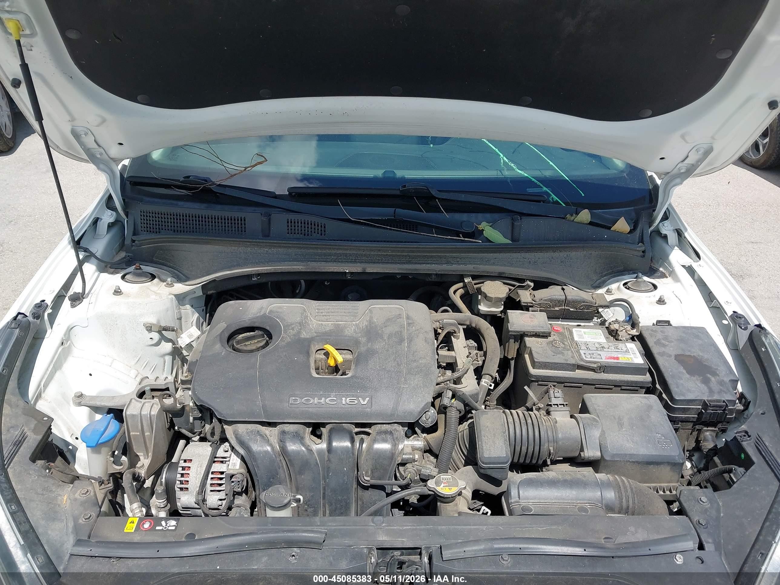 2019 Kia Forte Fe White vin: 3KPF24AD6KE007607