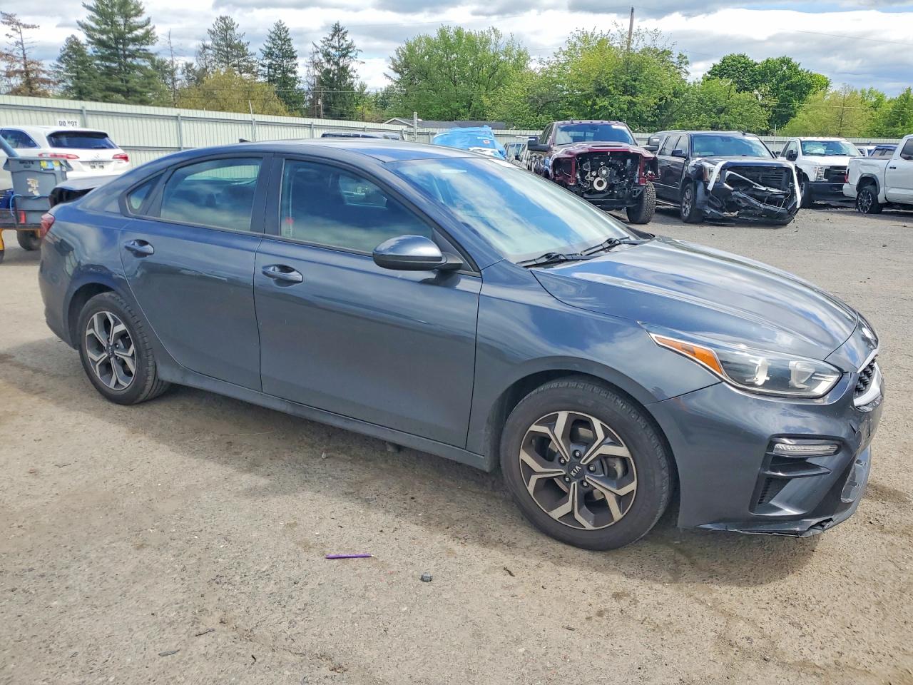 2019 Kia Forte Lxs Gray vin: 3KPF24AD6KE019983