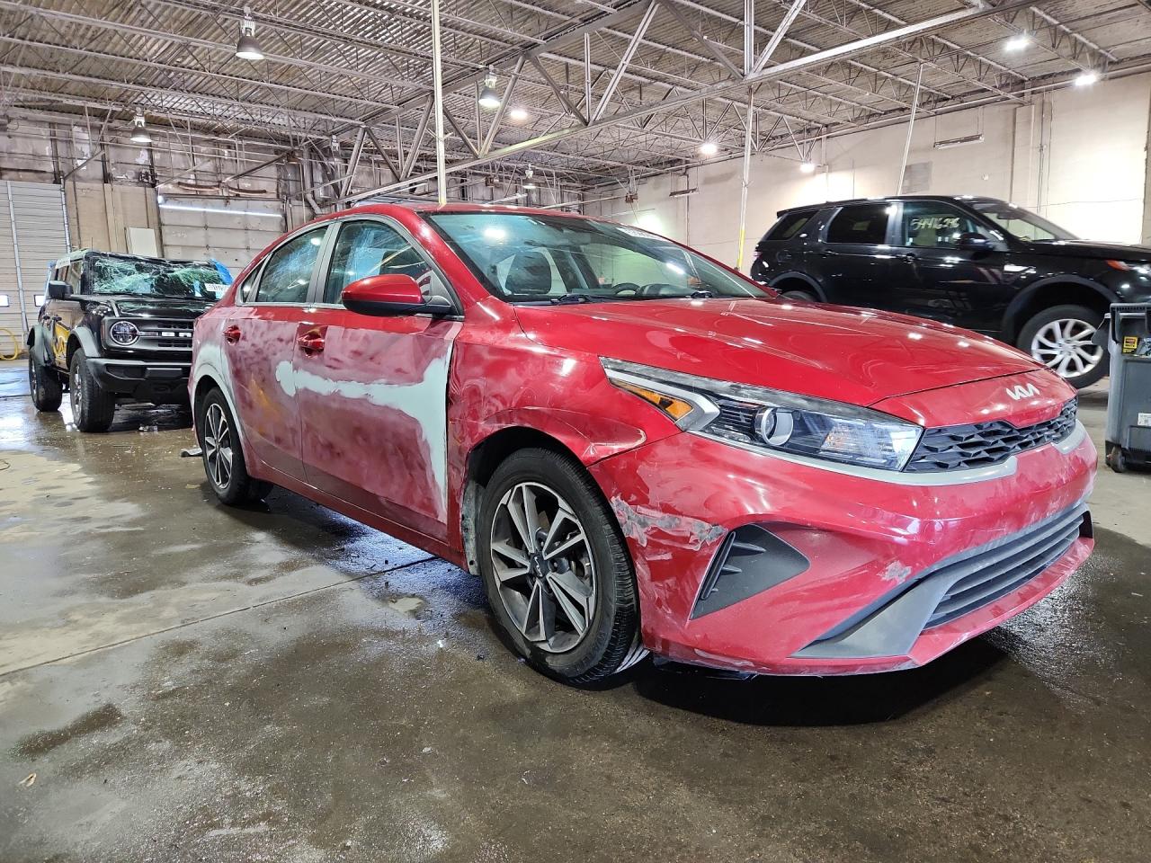 2023 Kia Forte Lxs Red vin: 3KPF24AD6PE592101 Damage: Right Qtr Panel, Previous Repair, Substandard Repair