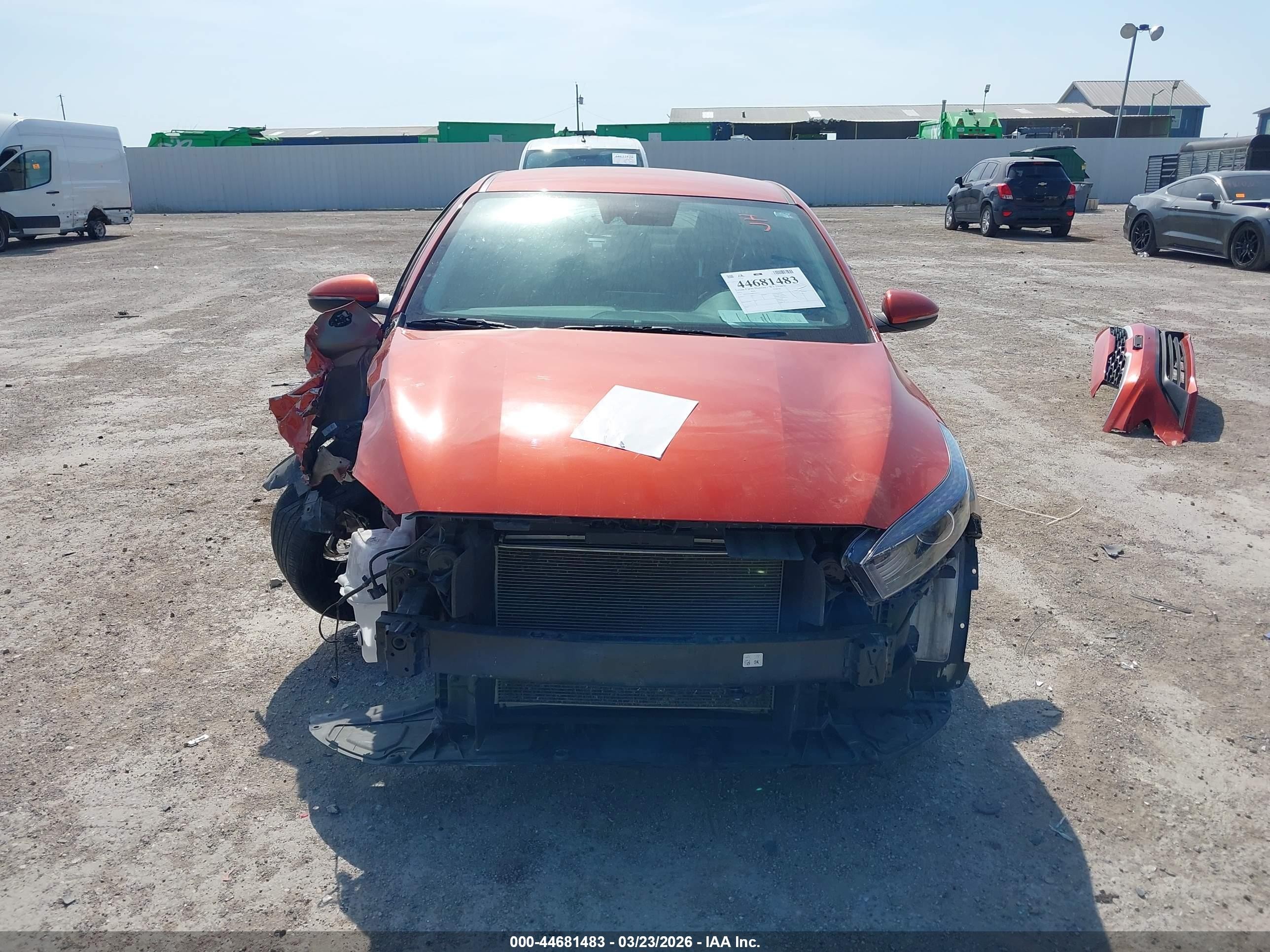 2023 Kia Forte Lxs Оранжевый vin: 3KPF24AD6PE651633