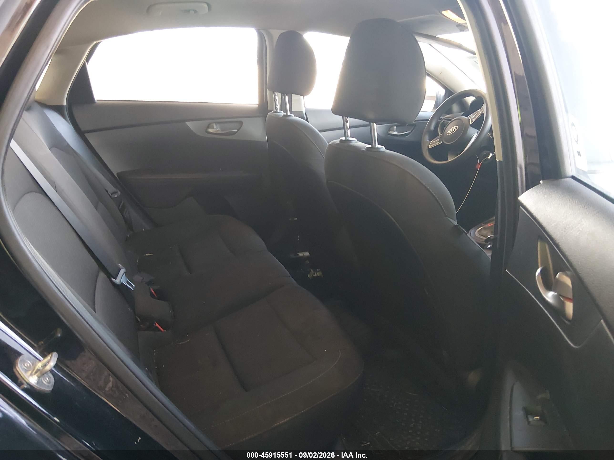 2021 Kia Forte Fe Black vin: 3KPF24AD8ME314439