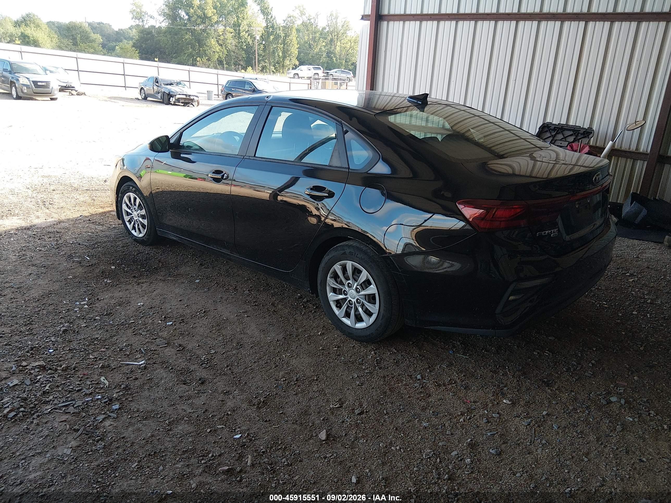 2021 Kia Forte Fe Black vin: 3KPF24AD8ME314439