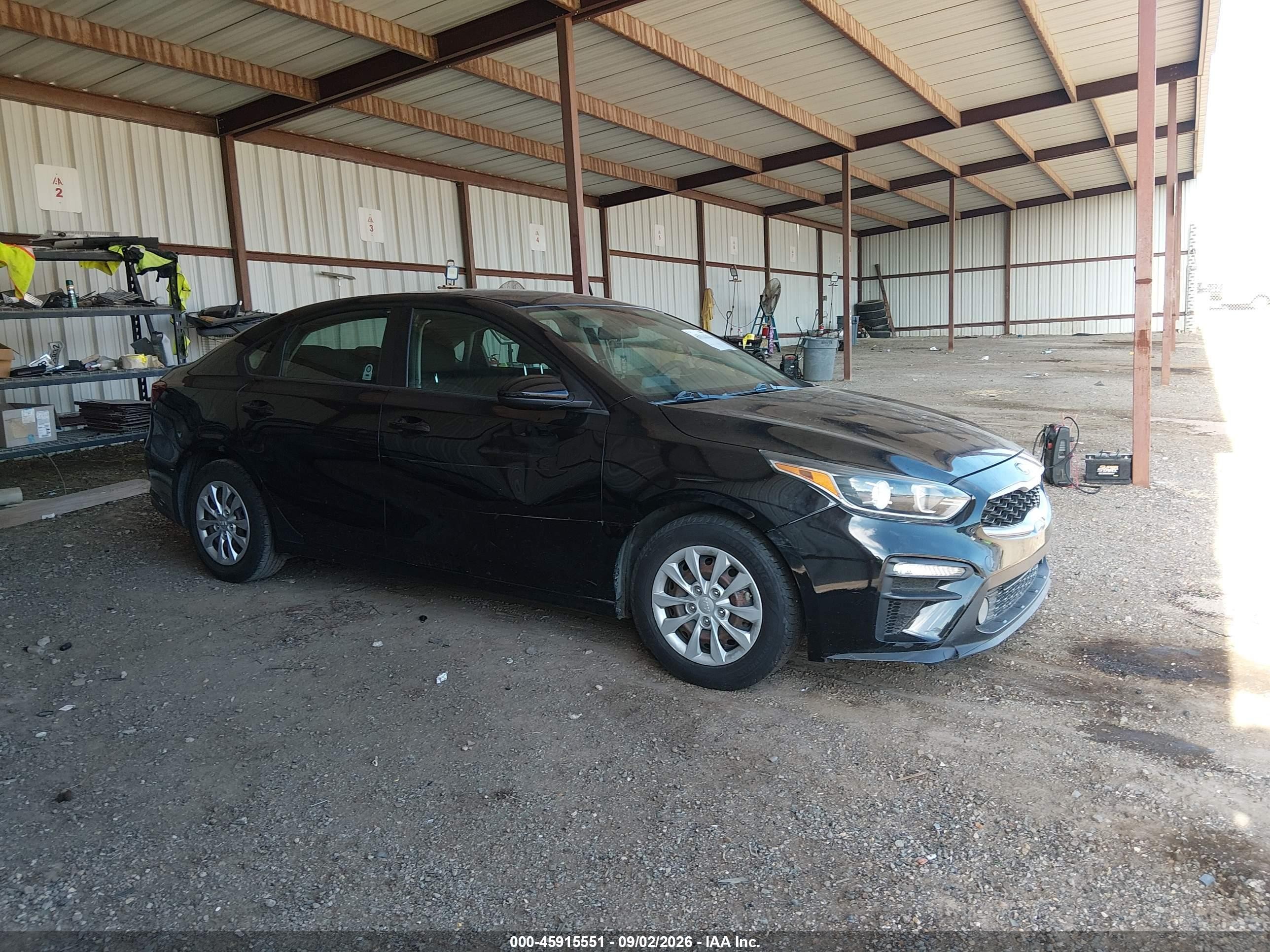 2021 Kia Forte Fe Black vin: 3KPF24AD8ME314439