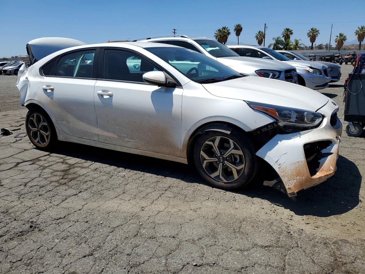 2021 Kia Forte Lxs White vin: 3KPF24AD8ME403301
