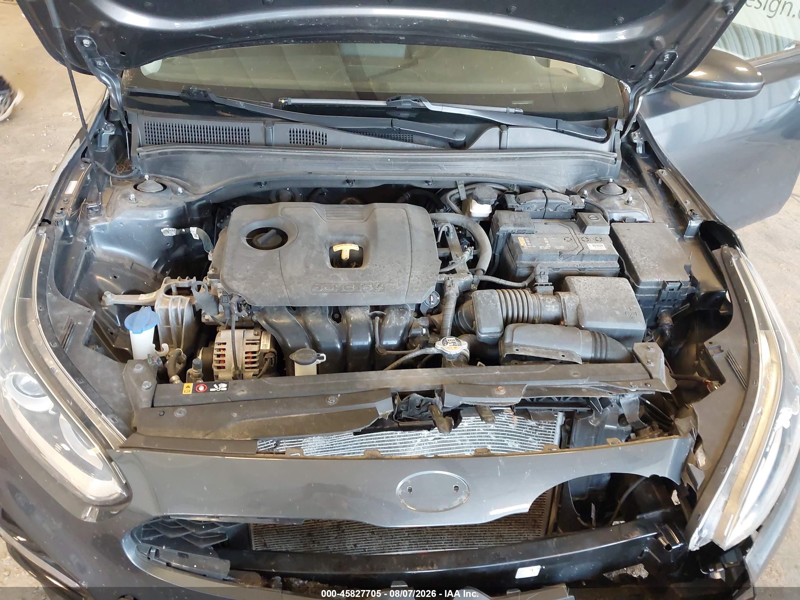 2021 Kia Forte Fe/lxs Gray vin: 3KPF24AD9ME262500